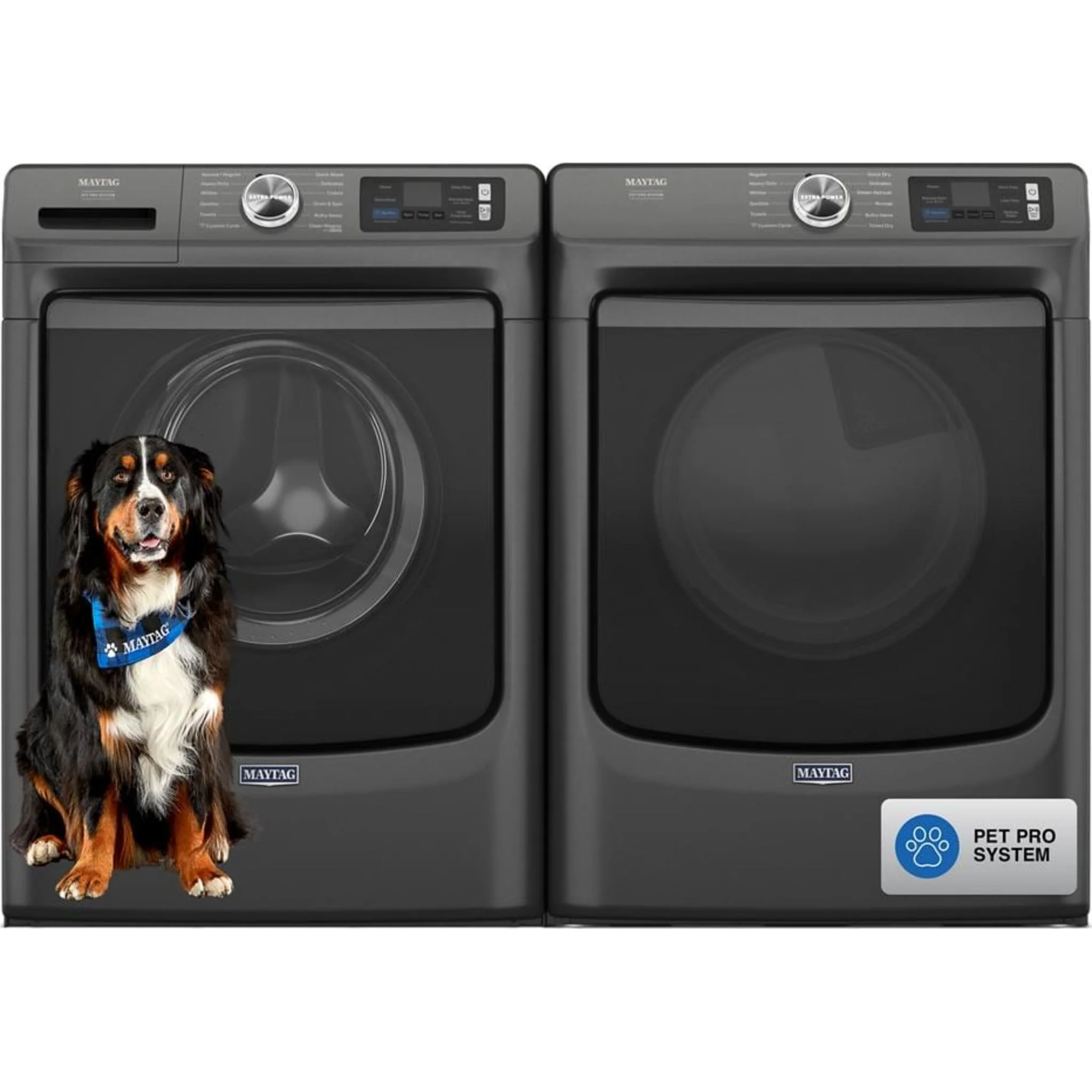 Maytag Smart Pet Pro Front Load Electric Dryer - 7.4 CU. FT. -Volcano Black (YMED7020RU) - Image 15