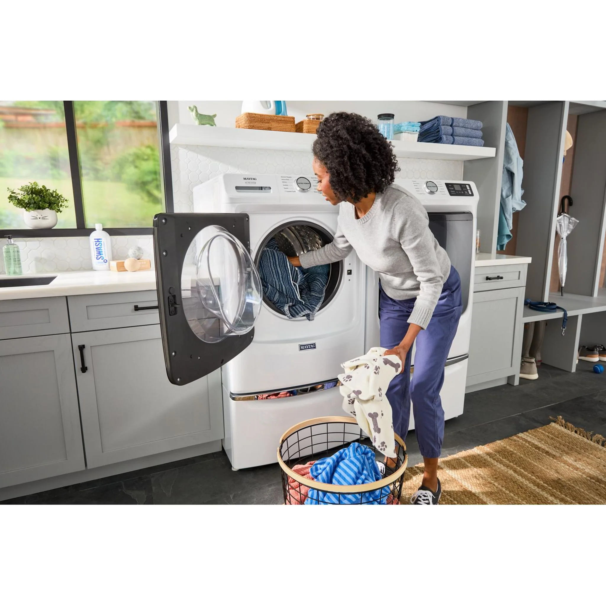 Maytag Smart Pet Pro Front Load Electric Dryer - 7.4 CU. FT. -White (YMED7020RW) - Image 12