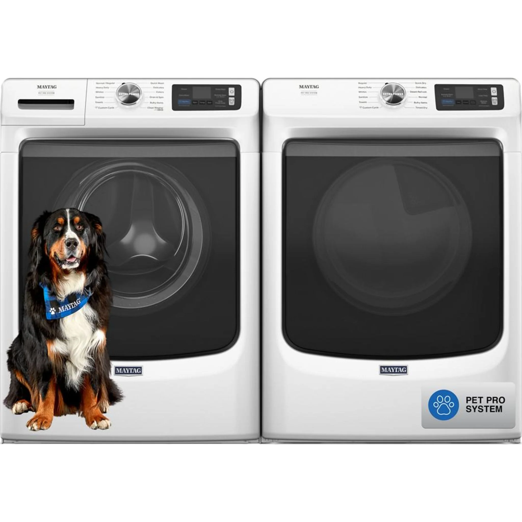 Maytag Smart Pet Pro Front Load Electric Dryer - 7.4 CU. FT. -White (YMED7020RW) - Image 19