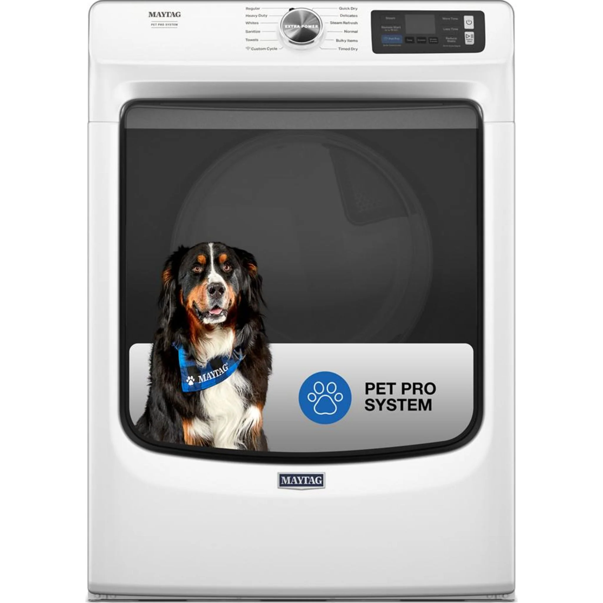 Maytag Smart Pet Pro Front Load Electric Dryer - 7.4 CU. FT. -White (YMED7020RW) - Image 32