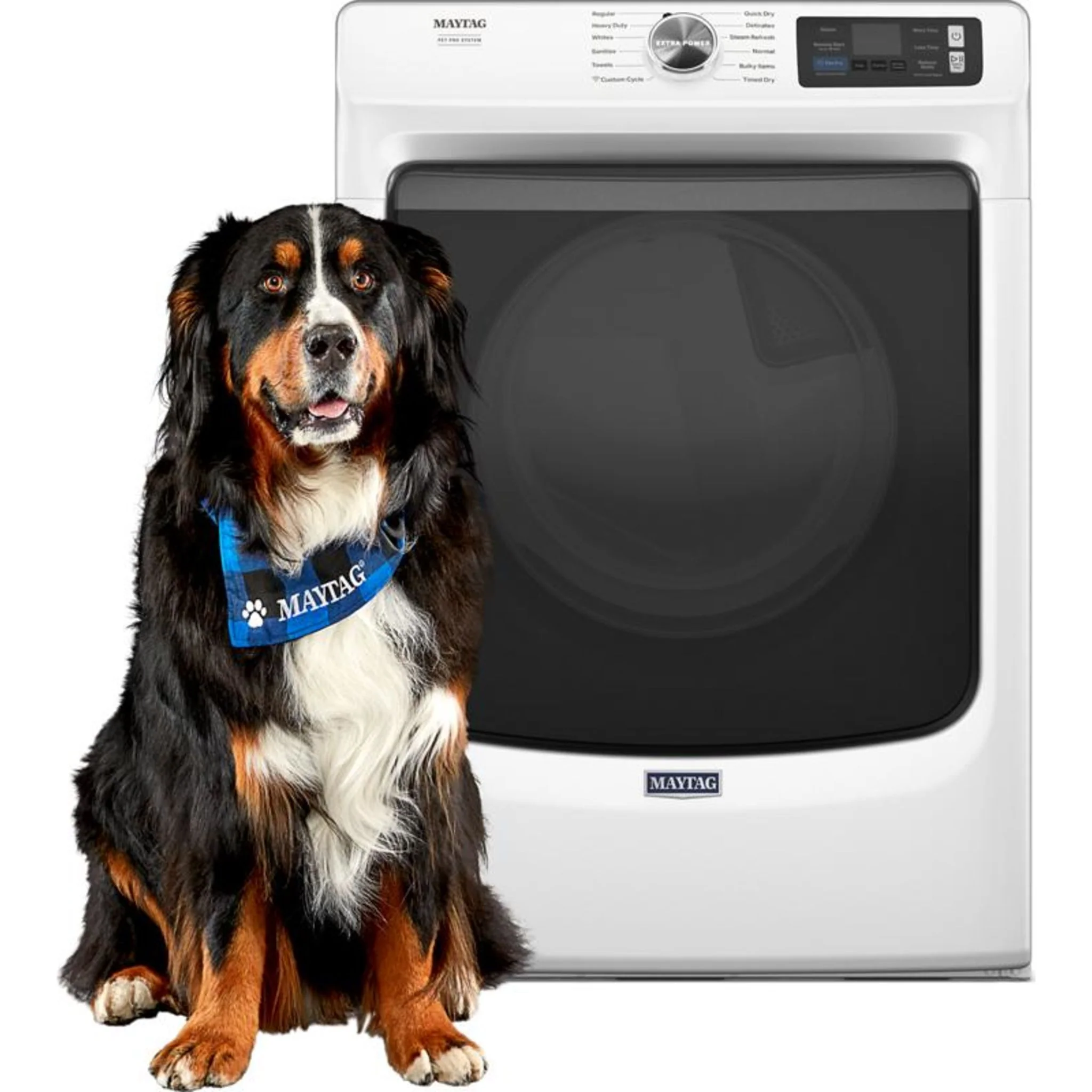 Maytag Smart Pet Pro Front Load Electric Dryer - 7.4 CU. FT. -White (YMED7020RW) - Image 50