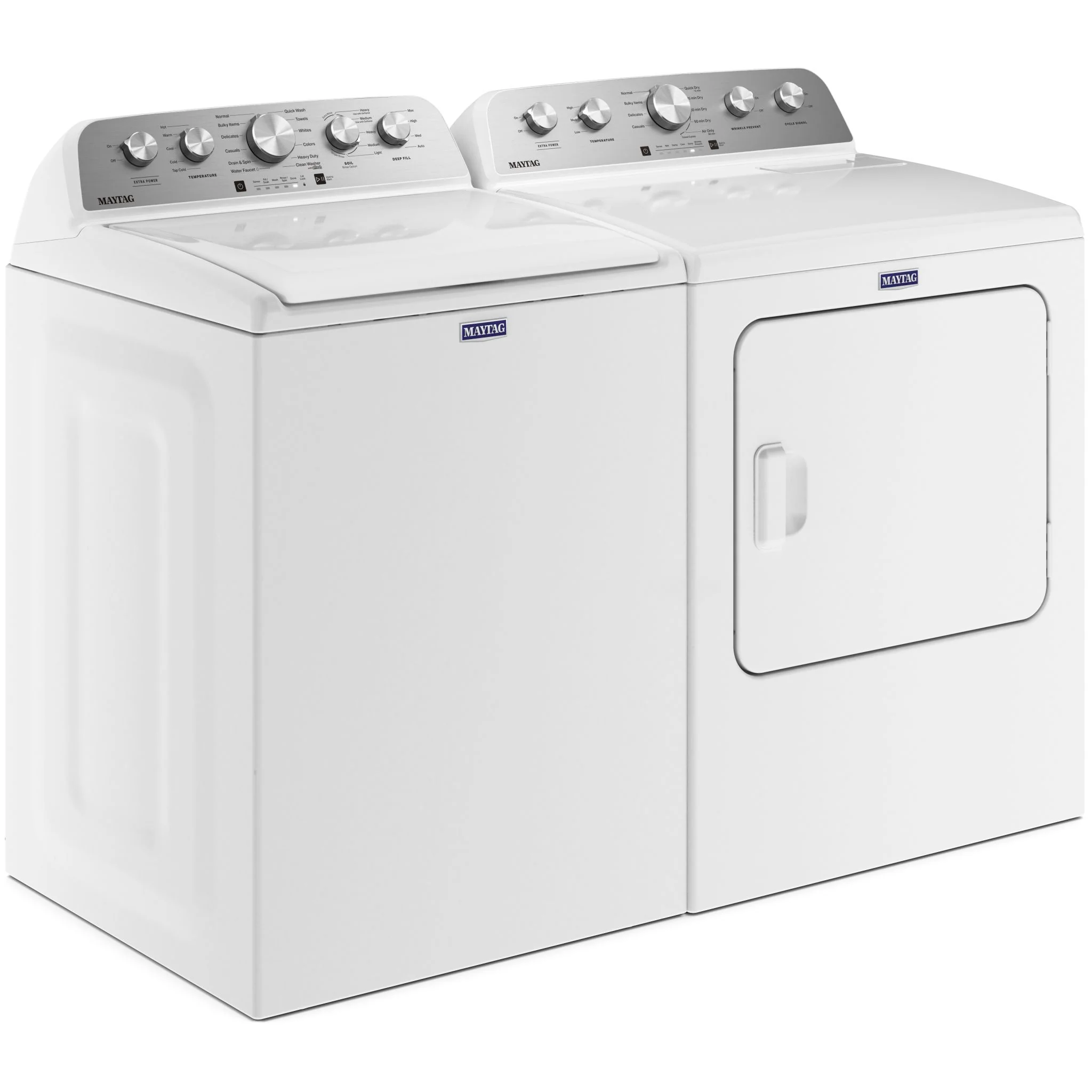Maytag Top Load Laundry Pair with Extra Power - 5.2 cu. ft. - White (YMED5030MW & MVW5035MW) - Image 3