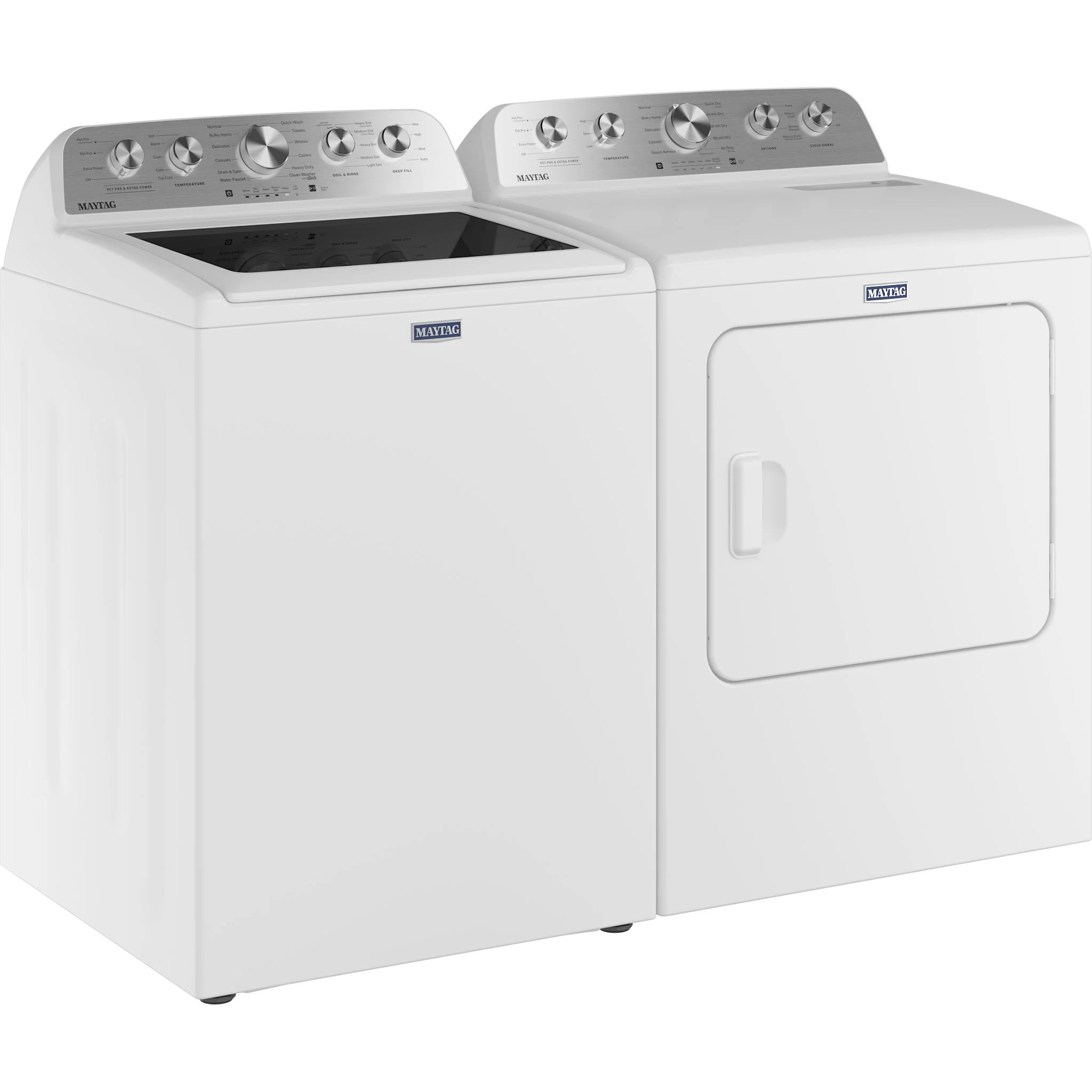Maytag Top Load Pair (MTW5600RW-YMED5605RW) - White - Image 2