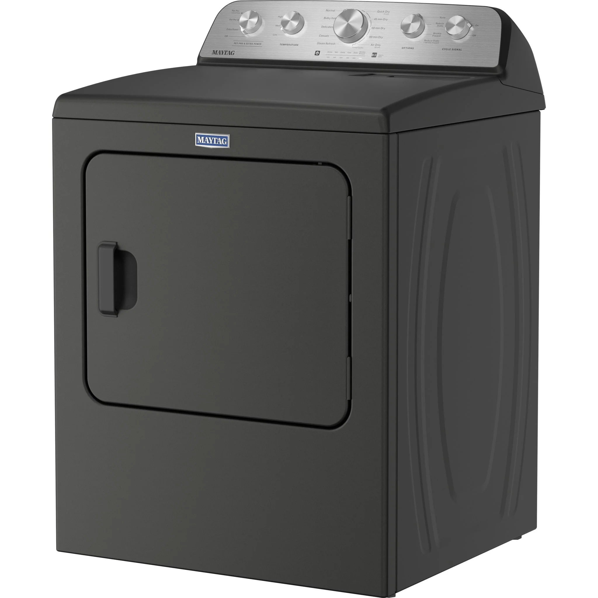 Maytag Top Load Pair (MTW5605RU-YMED5605RU) - Volcano Black - Image 6