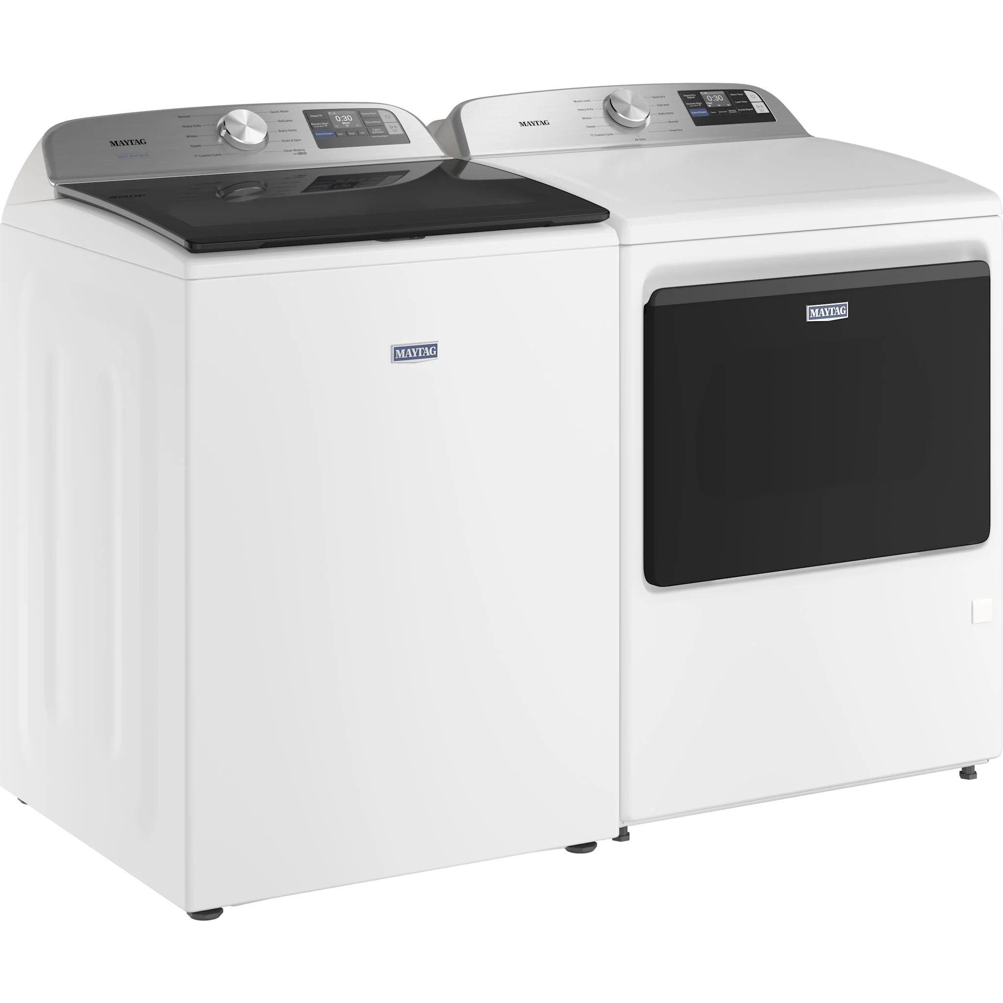 Maytag Top Load Pair (MTW6205RW-YMED6205RW) - White - Image 2