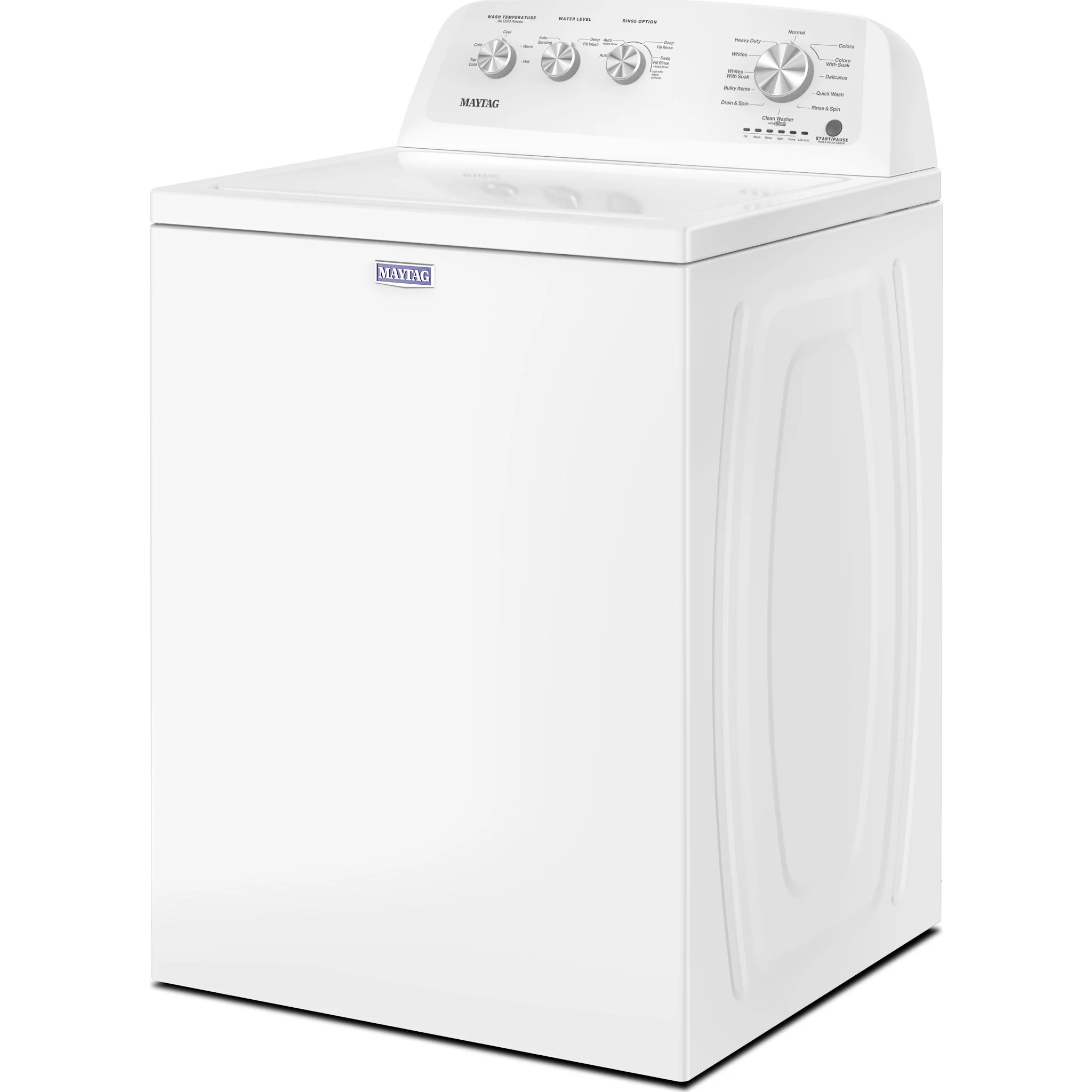 Maytag Top Load Pair (MVW4005SW-YMED4005SW) - White - Image 2
