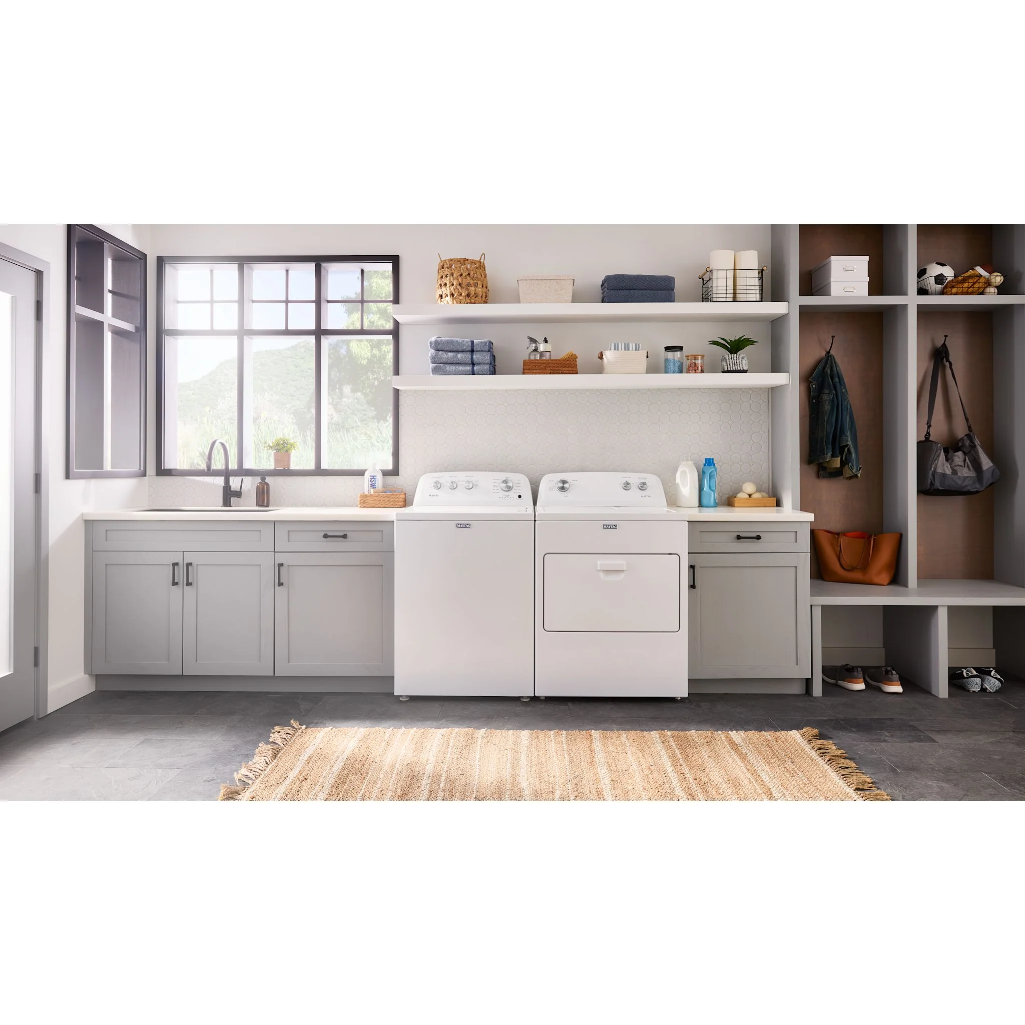 Maytag Top Load Pair (MVW4005SW-YMED4005SW) - White - Image 5