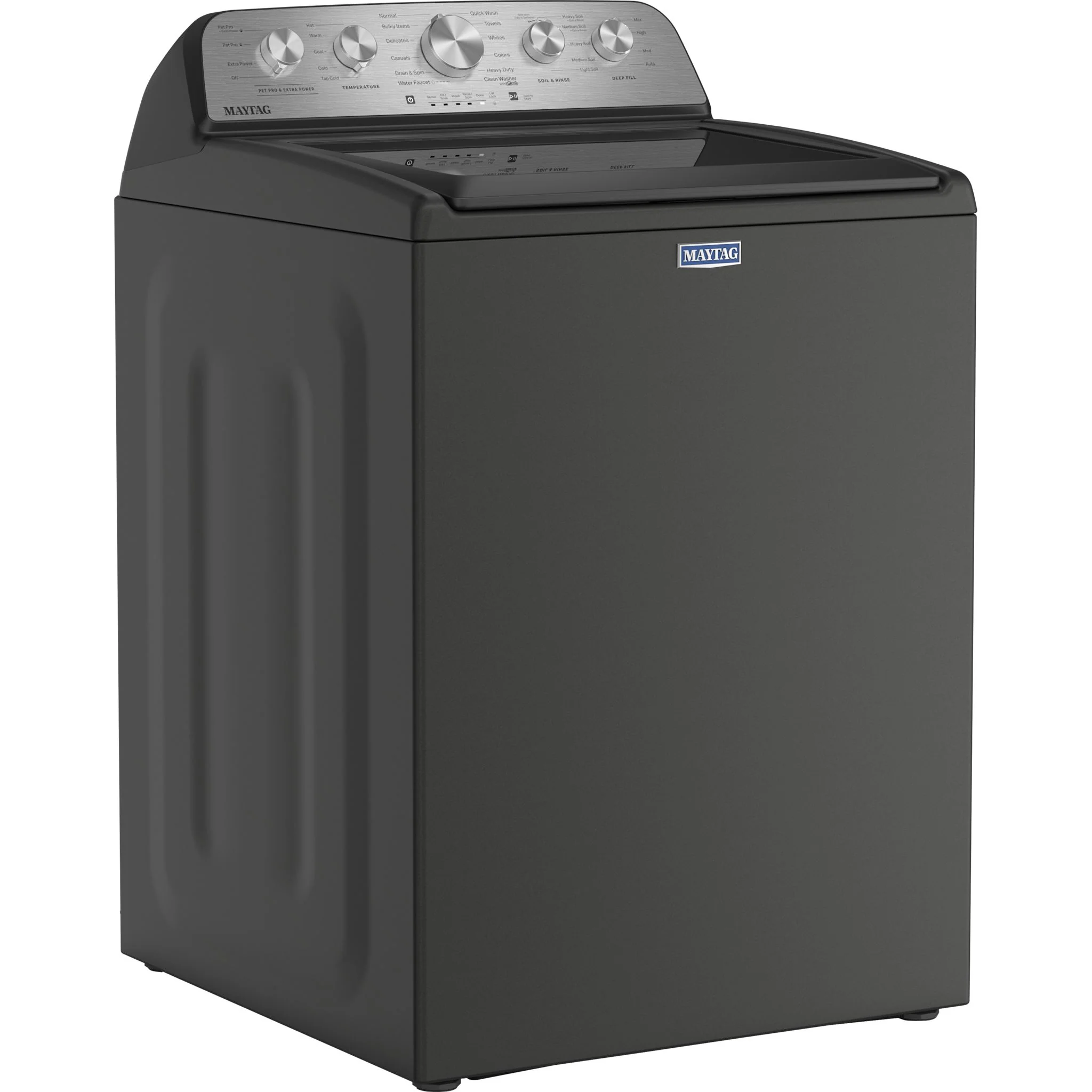 Maytag 5.5 Cu Ft. Top Load Impeller Washer with Extra Power and Pet Pro Option -Volcano Black (MTW5600RU) - Image 3