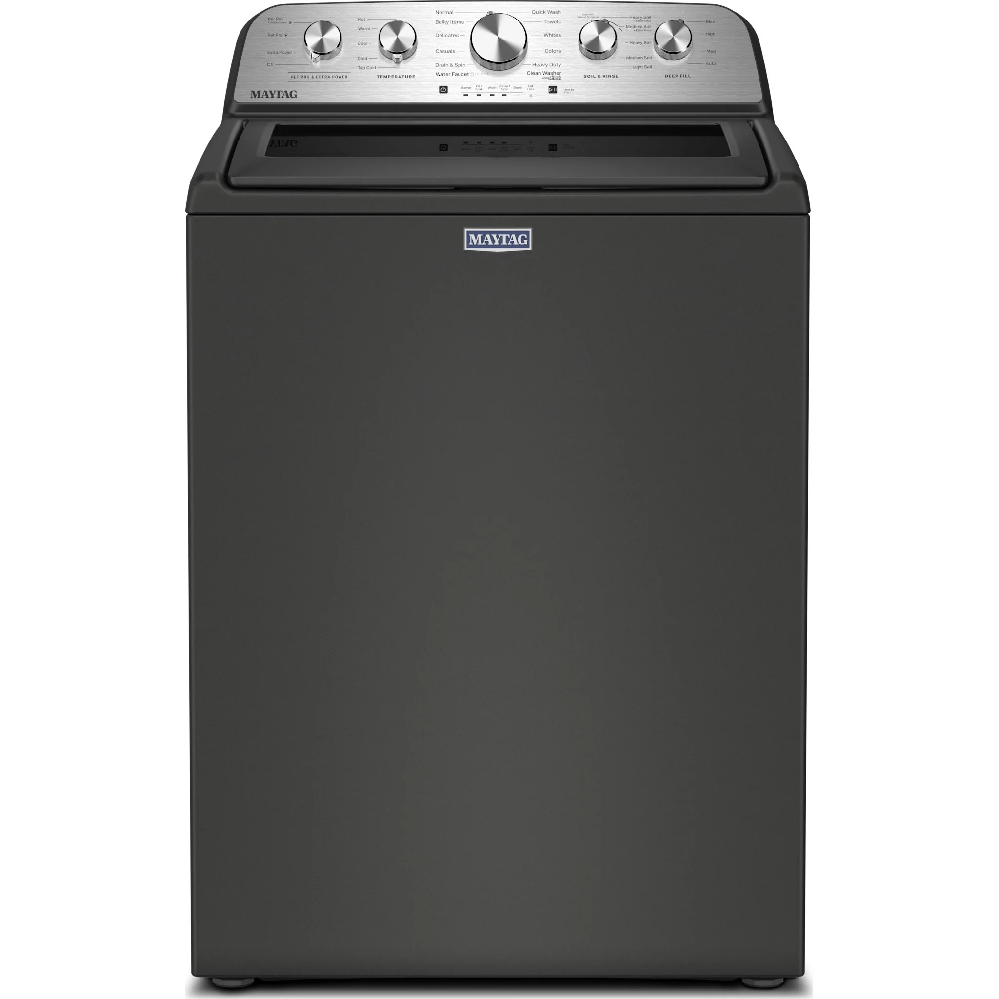 Maytag 5.4 Cu Ft. Top Load Agitator Washer with Extra Power and Pet Pro Option -Volcano Black (MTW5605RU) - Image 11