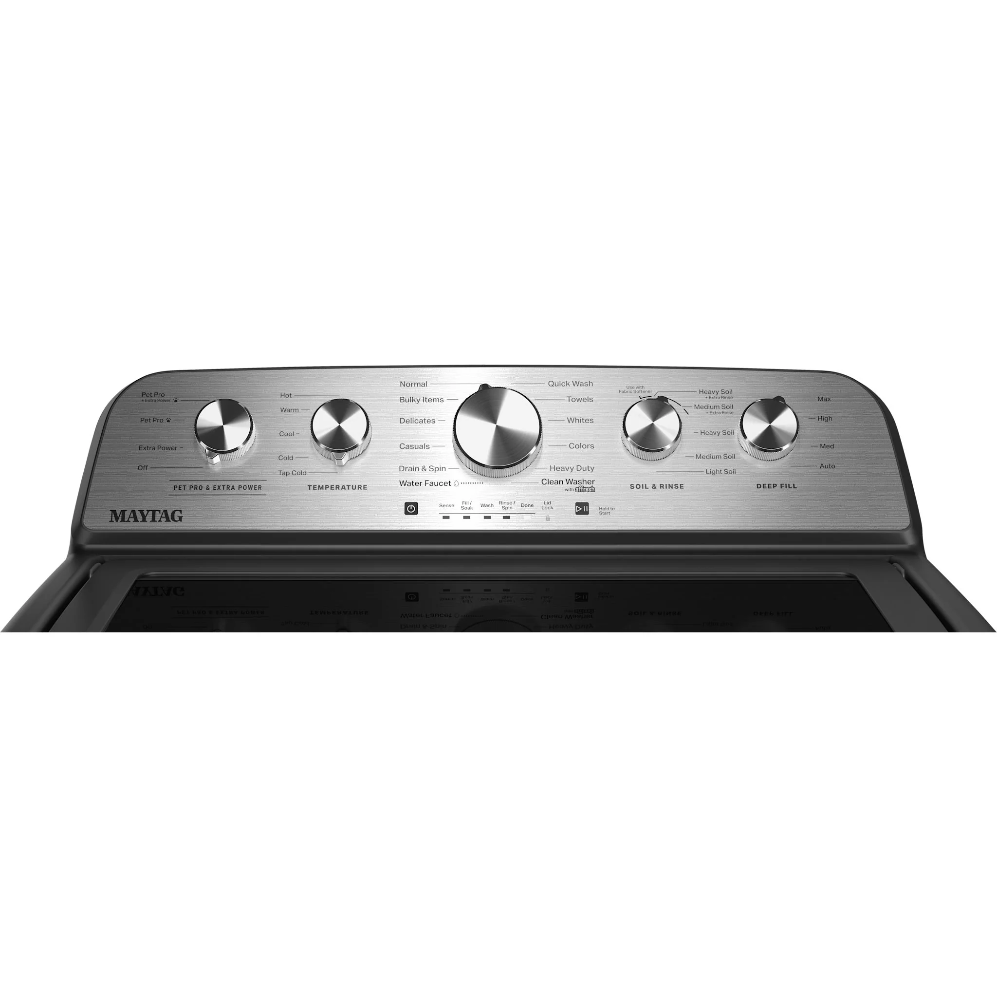 Maytag 5.4 Cu Ft. Top Load Agitator Washer with Extra Power and Pet Pro Option -Volcano Black (MTW5605RU) - Image 7
