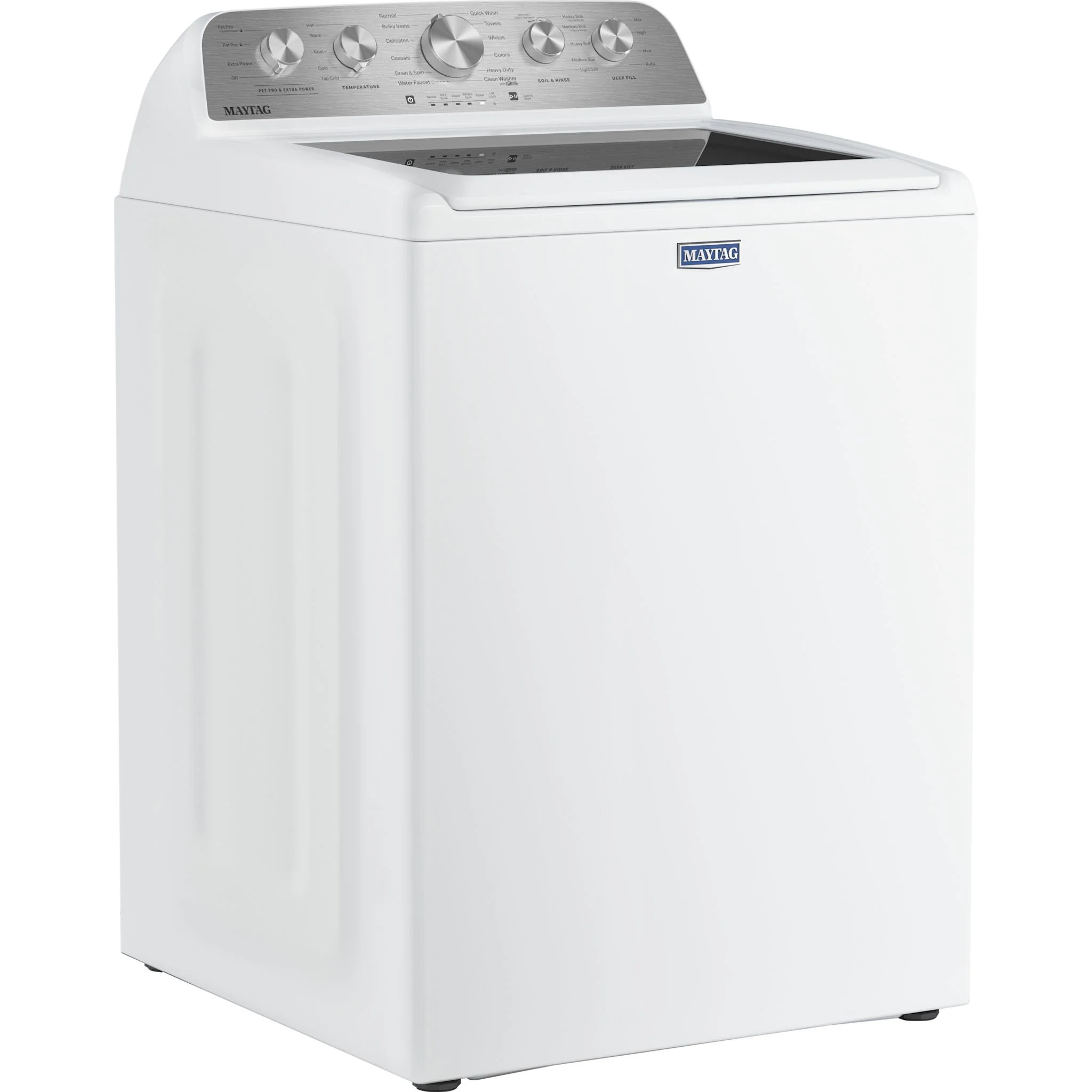 Maytag 5.4 Cu Ft. Top Load Agitator Washer with Extra Power and Pet Pro Option -White (MTW5605RW) - Image 3