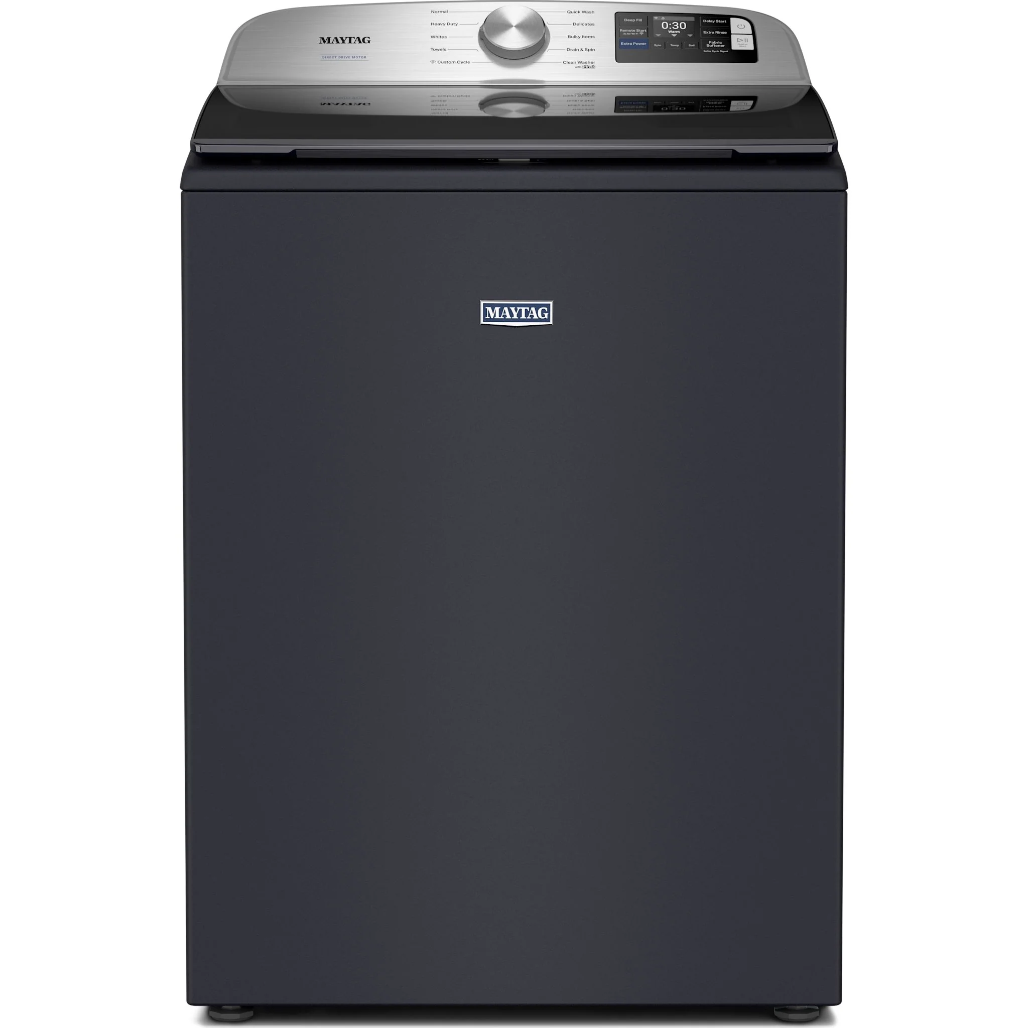 Maytag 6.0 Cu. Ft. Top Load Agitator Washer with Extra Power and Smart Appliance -Midnight Steel (MTW6205RF) - Image 6