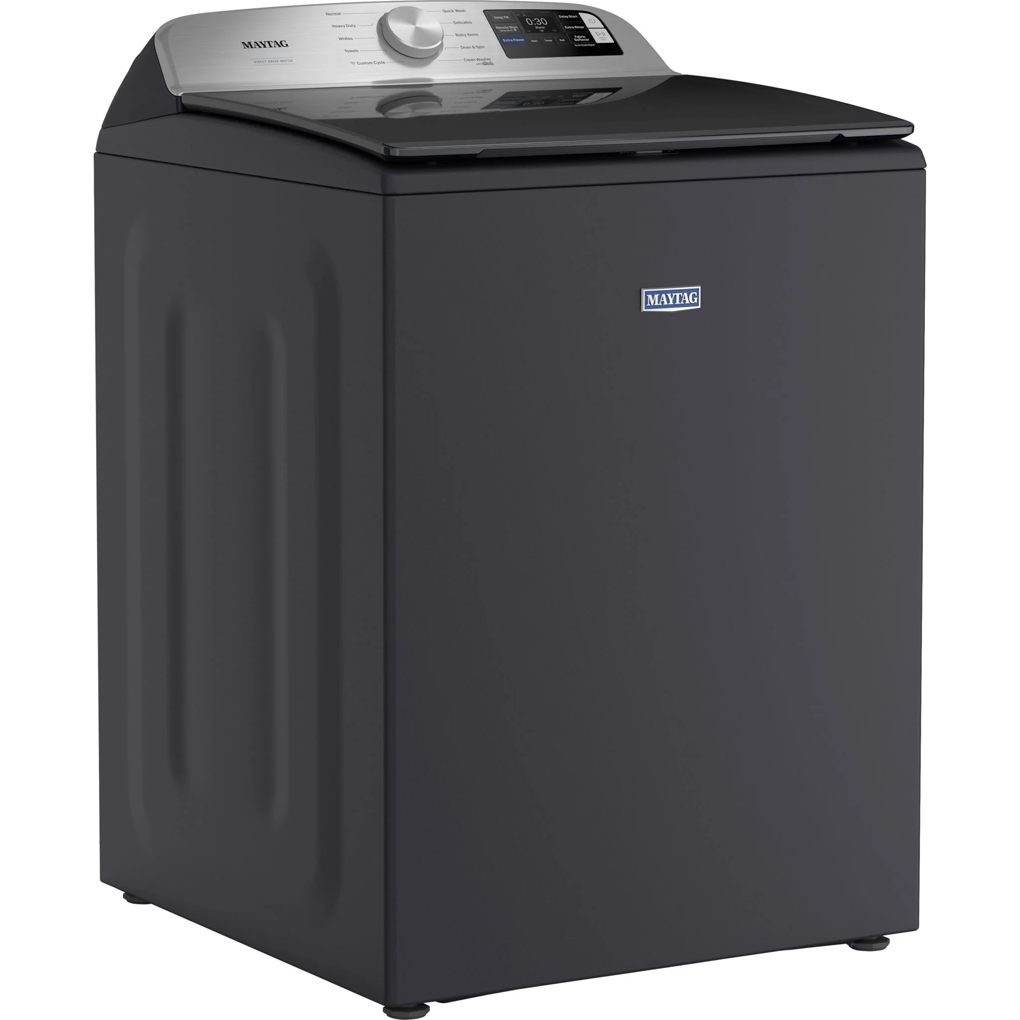 Maytag 6.0 Cu. Ft. Top Load Agitator Washer with Extra Power and Smart Appliance -Midnight Steel (MTW6205RF) - Image 8