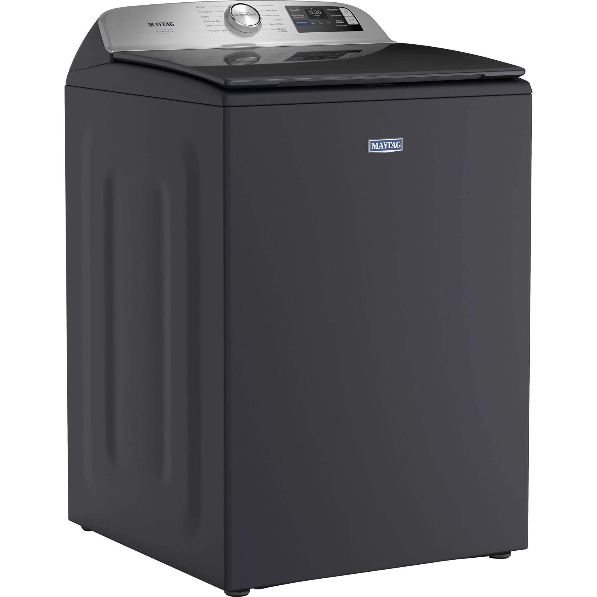 Maytag 6.0 Cu. Ft. Pet Pro Top Load Agitator Washer with Extra Power and Sanitize Cycle with Oxi -Midnight Steel (MTW7205RF) - Image 6