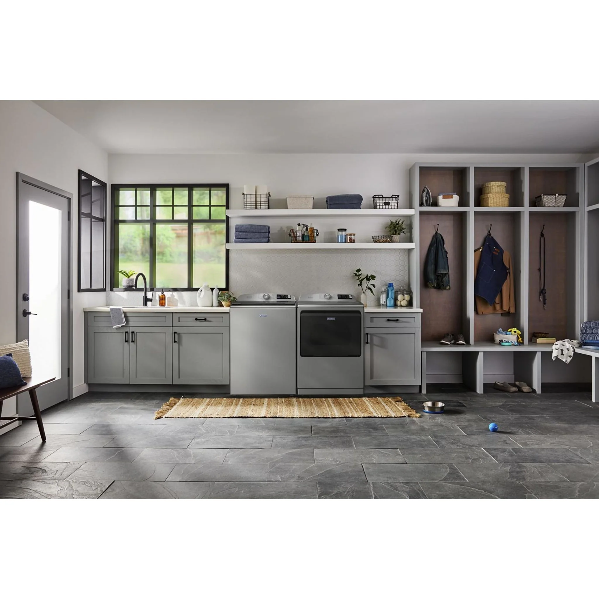 Maytag 6.0 Cu. Ft. Pet Pro Top Load Agitator Washer with Extra Power and Sanitize Cycle with Oxi -Classic Silver (MTW7205RR) - Image 6