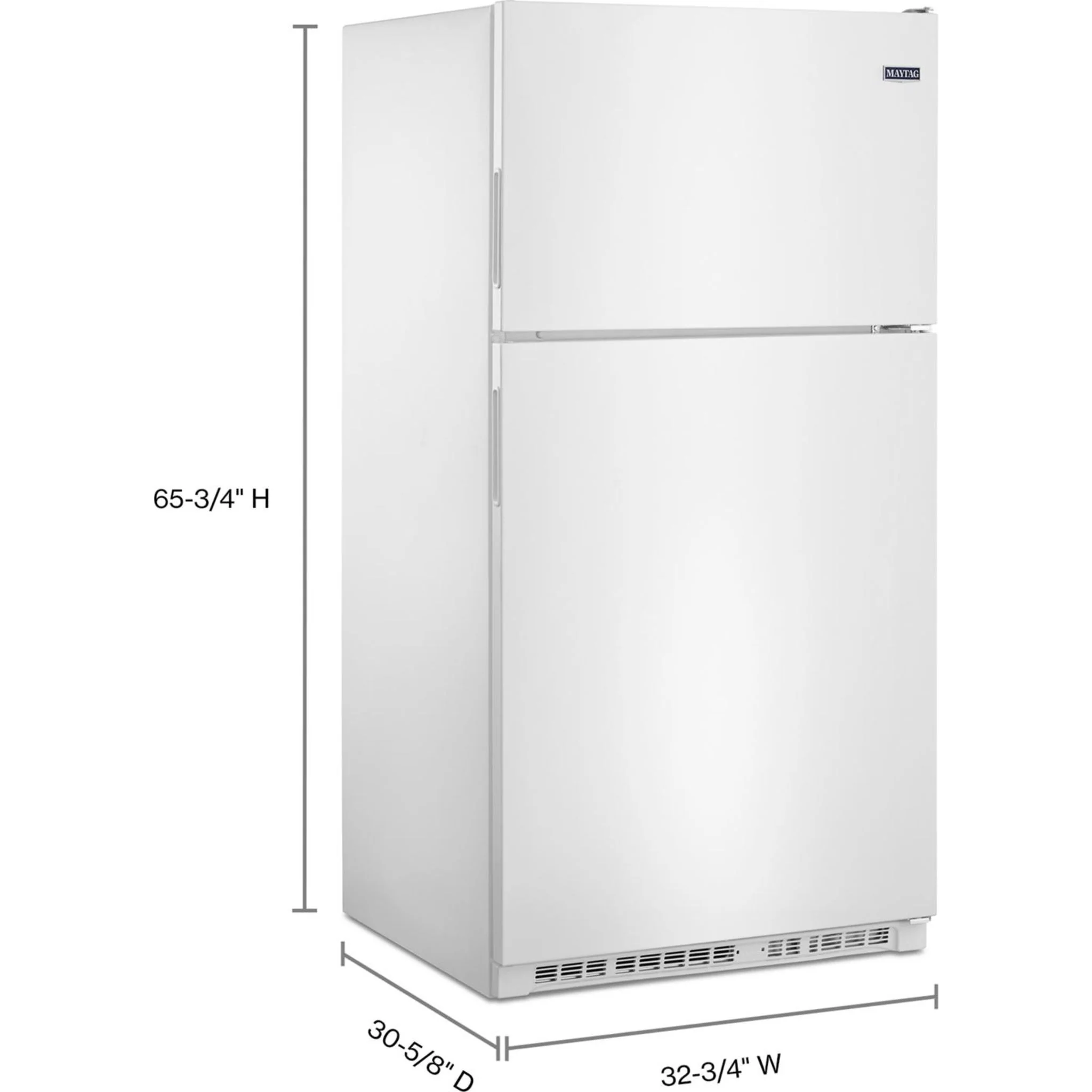 Maytag 33-Inch Wide Top Freezer Refrigerator with PowerCold Feature- 21 Cu. Ft. -White Ice (MRT311FFFH) - Image 12