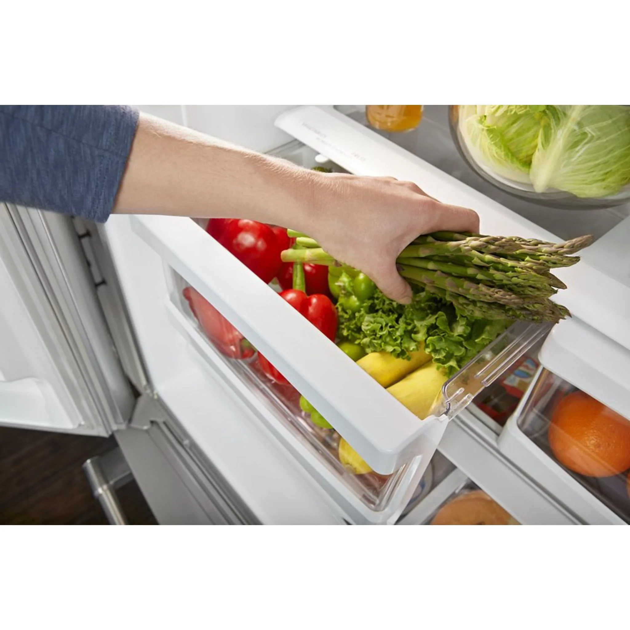 Maytag 33-Inch Wide Top Freezer Refrigerator with EvenAirCooling Tower- 21 Cu. Ft. -Fingerprint Resistant Stainless Steel (MRT711SMFZ) - Image 23