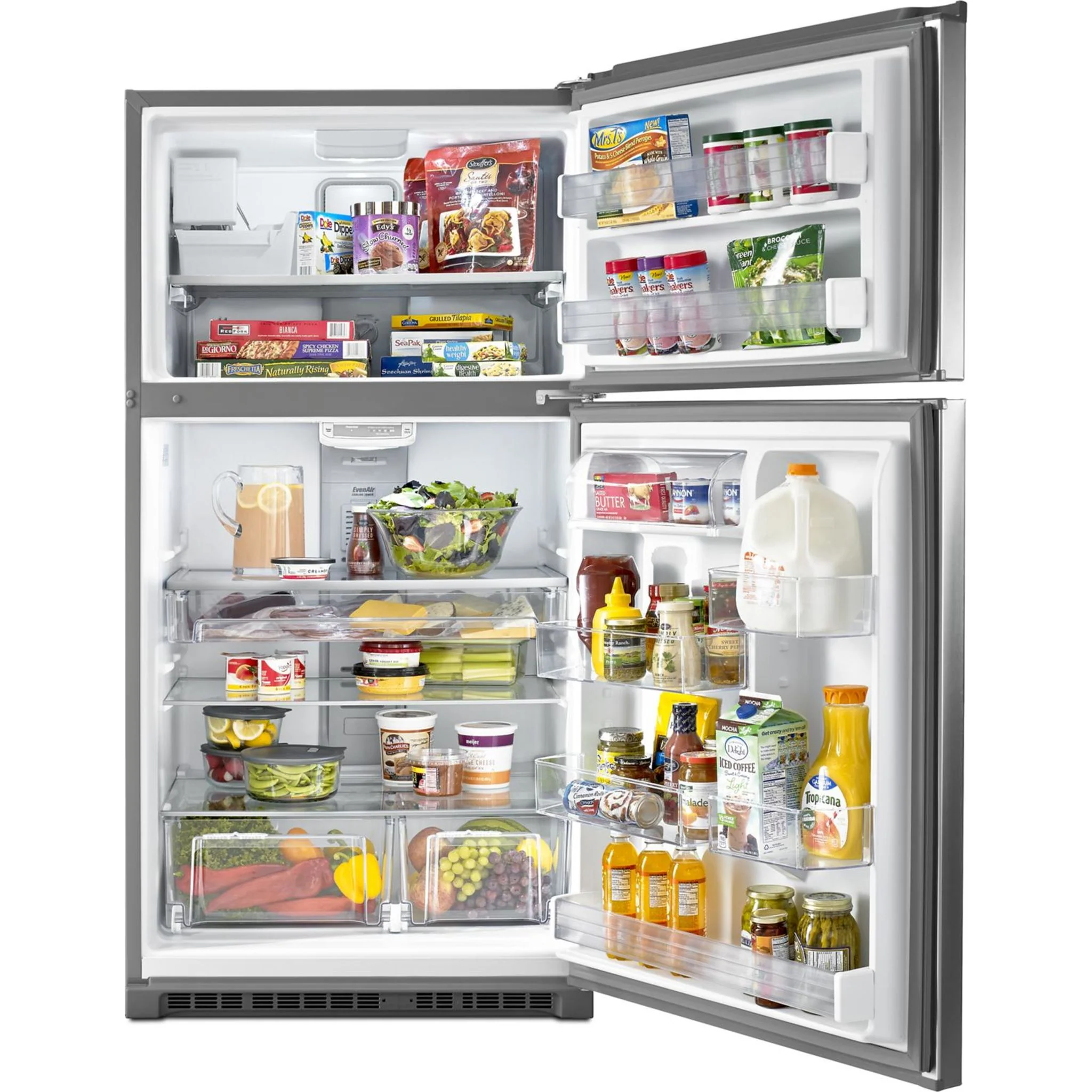 Maytag 33-Inch Wide Top Freezer Refrigerator with EvenAirCooling Tower- 21 Cu. Ft. -Fingerprint Resistant Stainless Steel (MRT711SMFZ) - Image 27