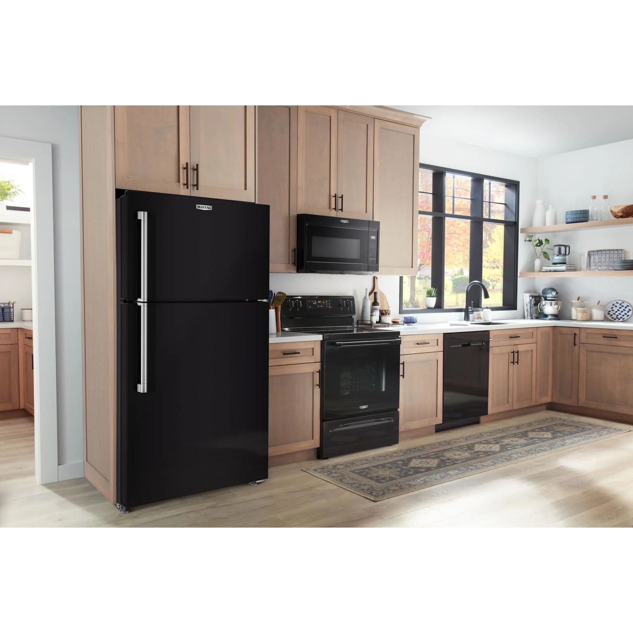 Maytag 30-Inch Wide Top-Freezer Refrigerator with Garage Mode - 19 Cu. Ft. - Black (MRTX5119SB) - Image 3