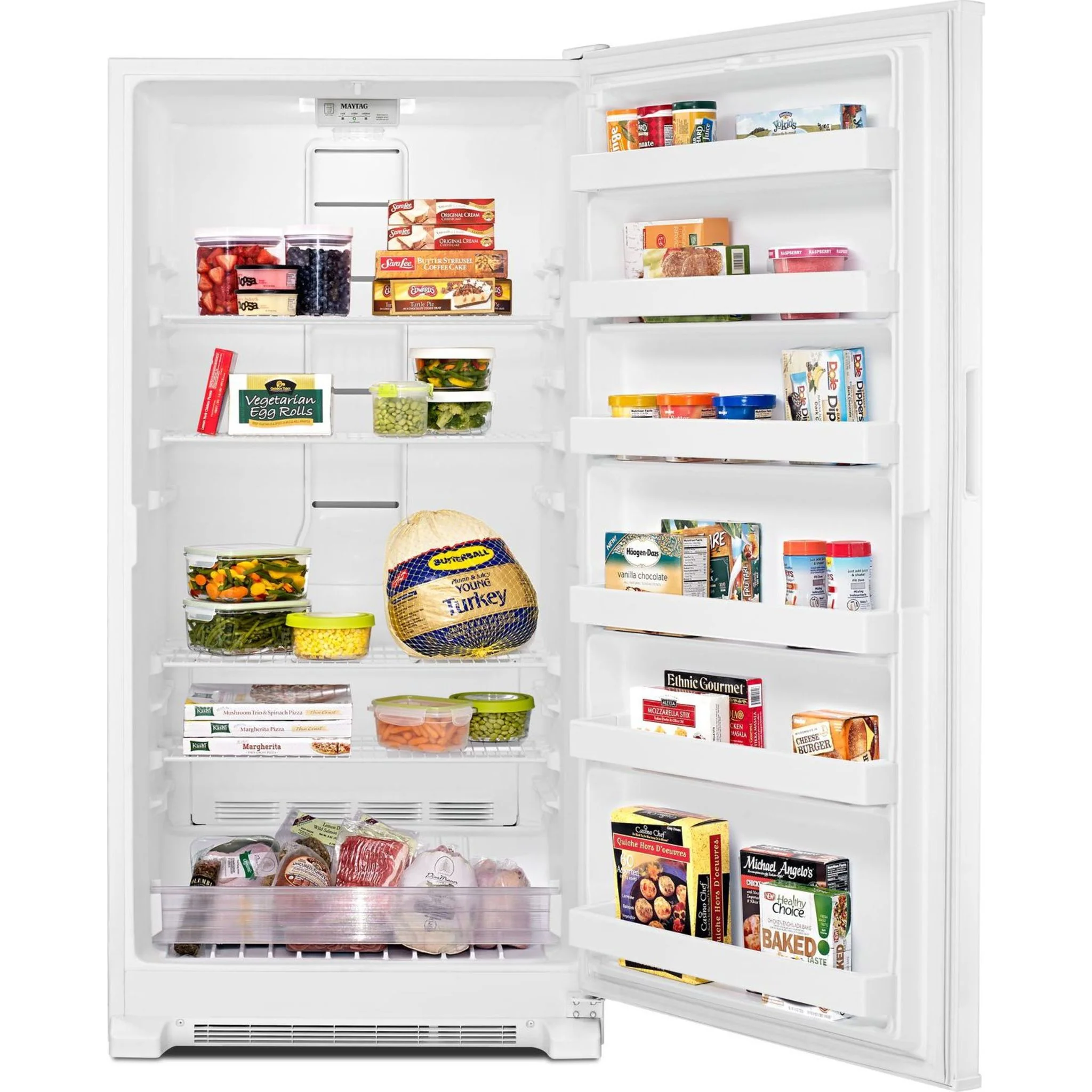 Maytag 20 cu. ft. Frost Free Upright Freezer with LED Lighting -White (MZF34X20DW) - Image 6