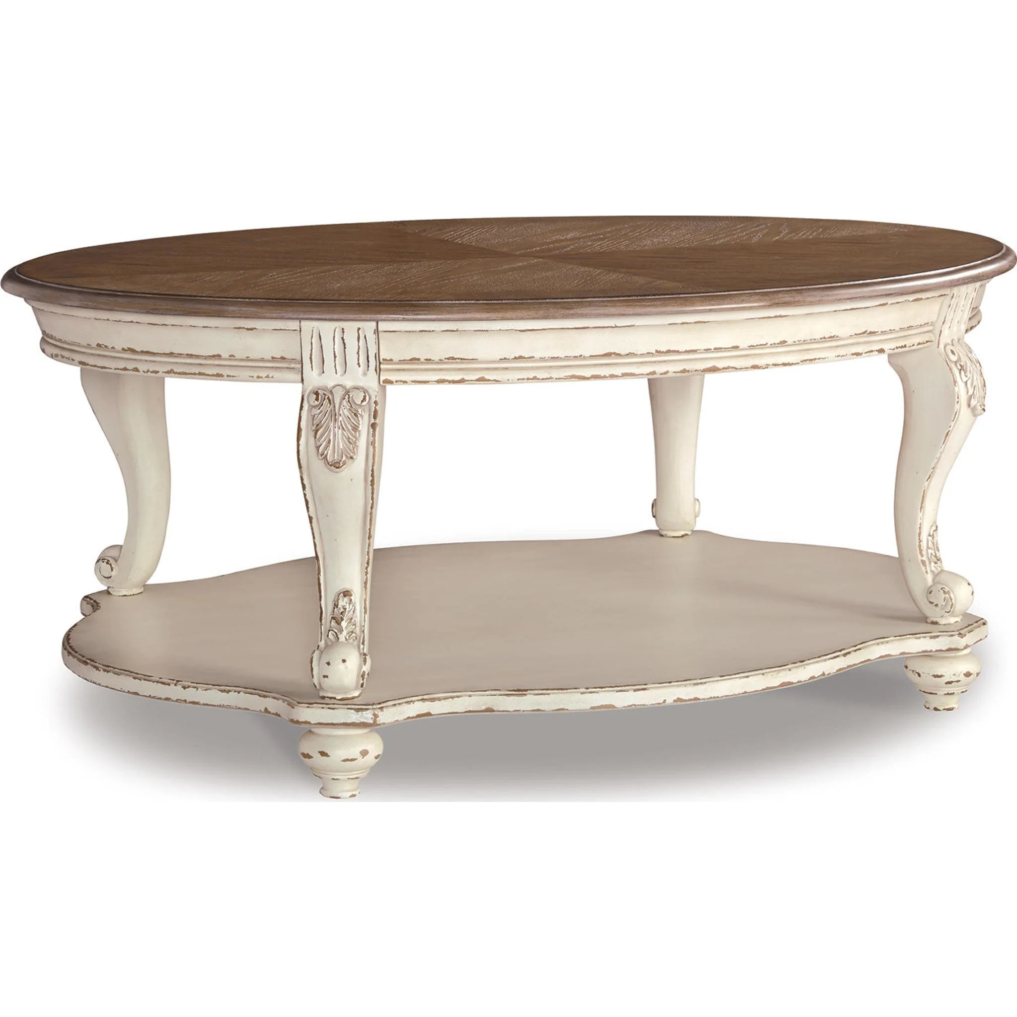 Meinertz Coffee Table - White/Brown - Image 14