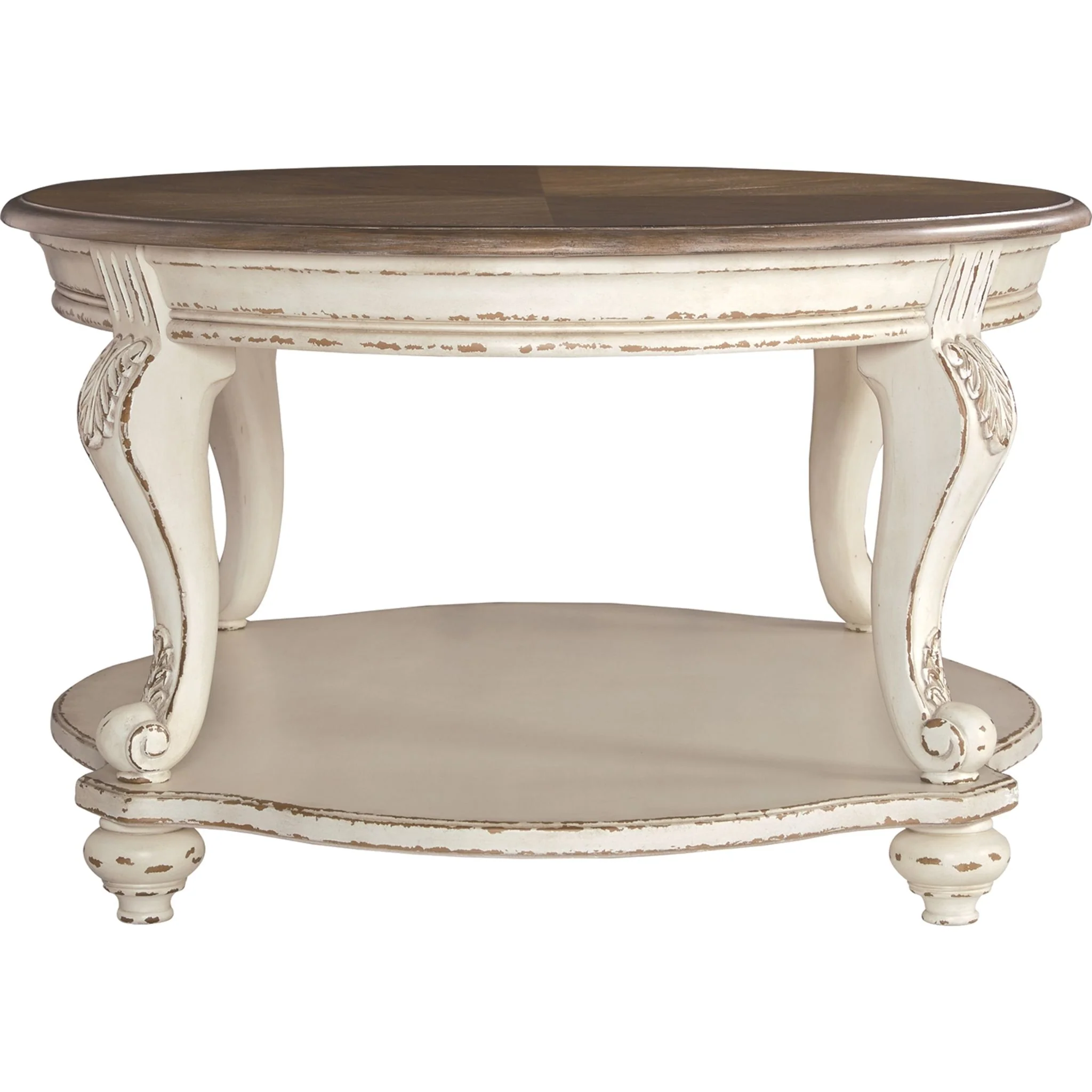 Meinertz Coffee Table - White/Brown - Image 3