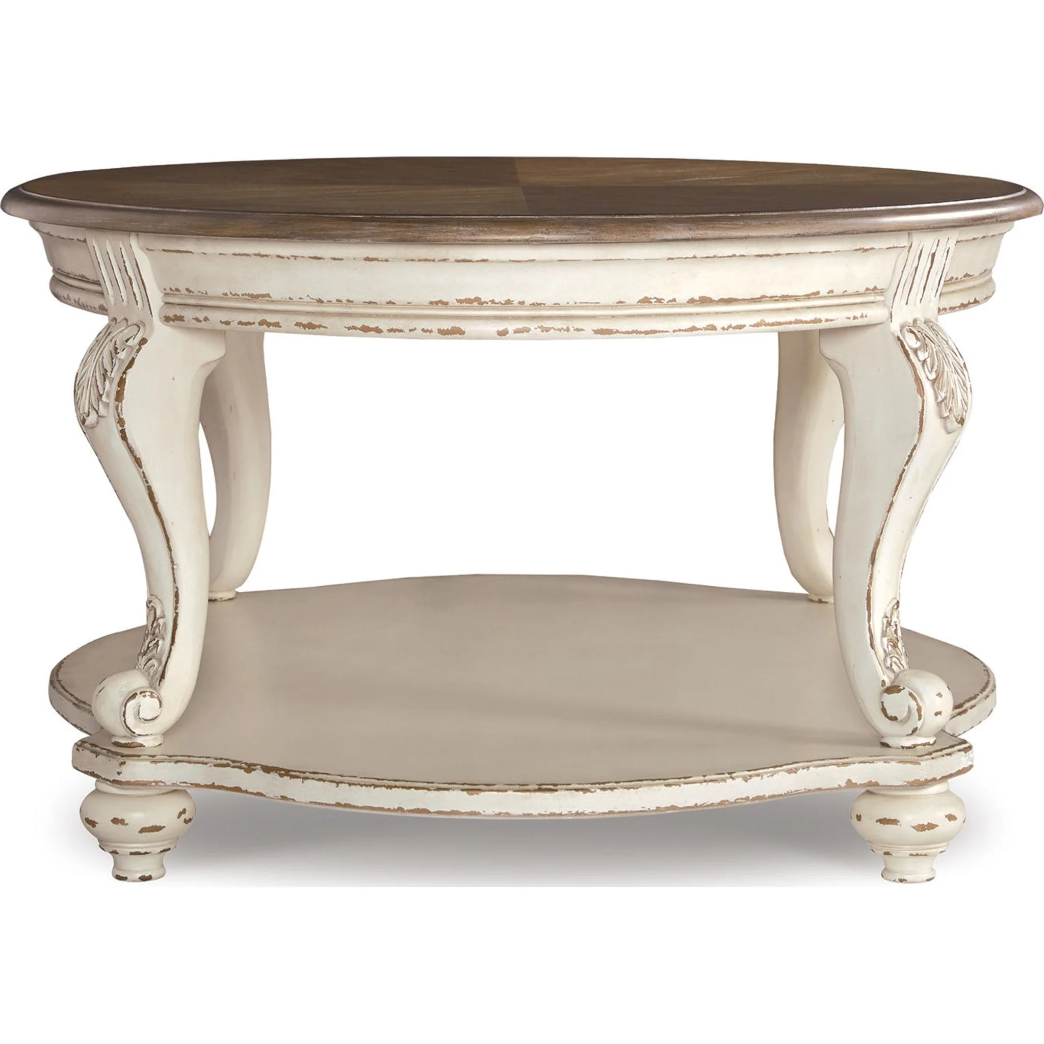 Meinertz Coffee Table - White/Brown - Image 8