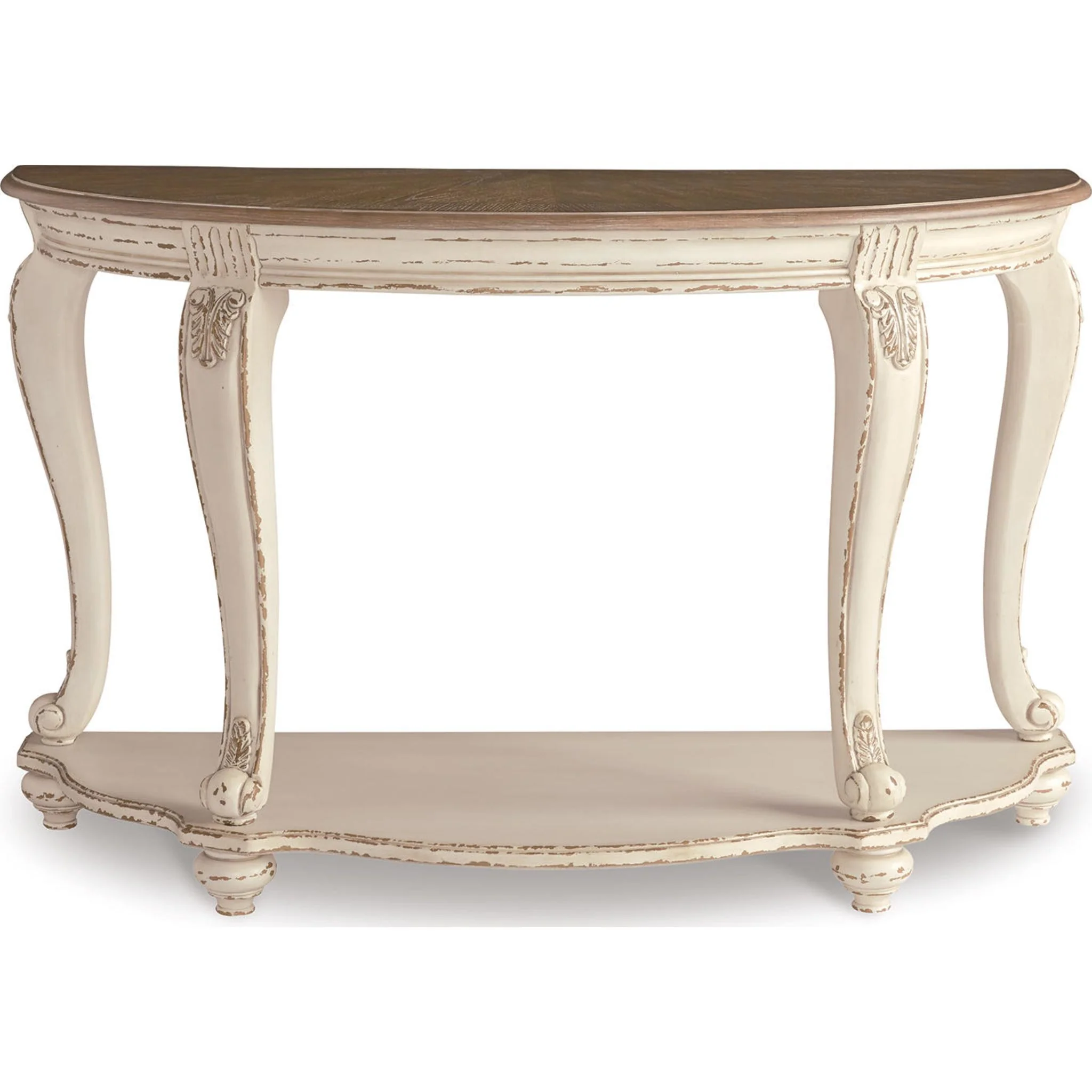 Meinertz Sofa Table - White/Brown - Image 14