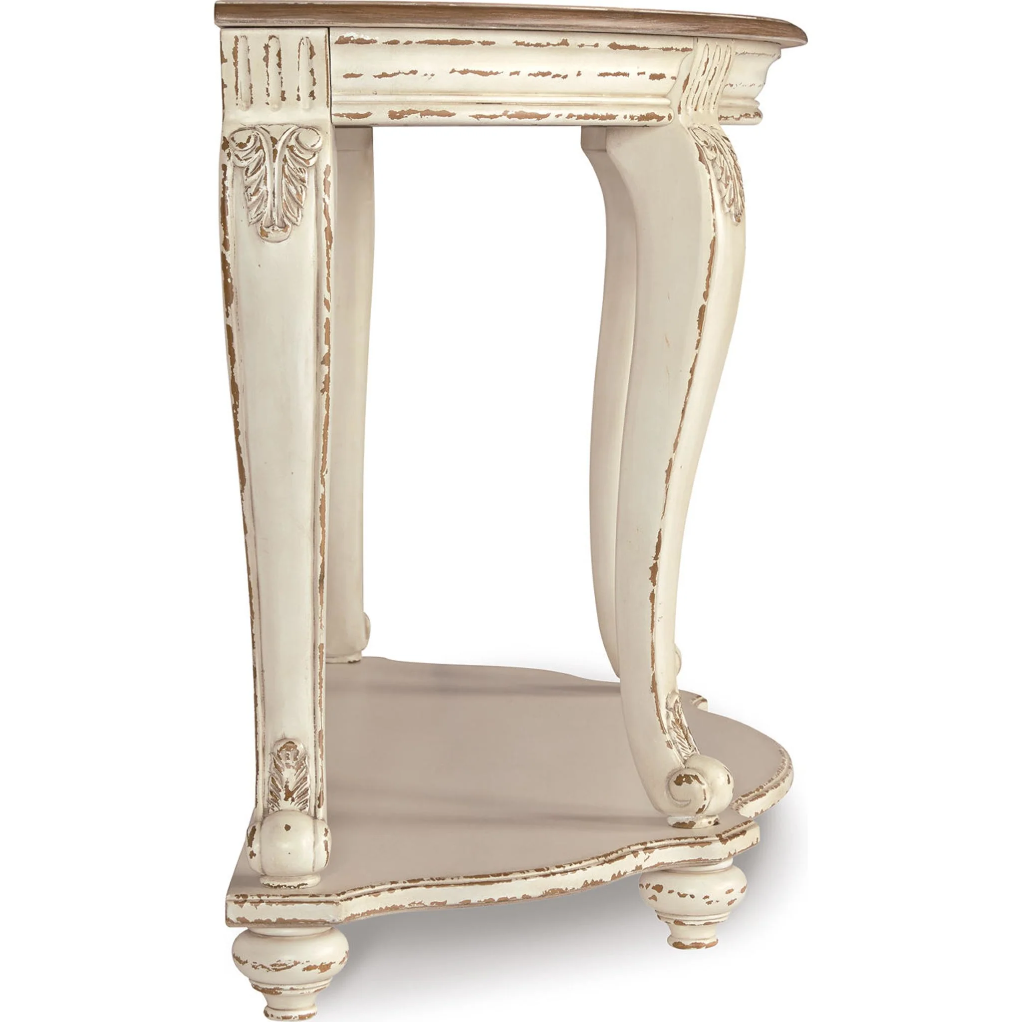 Meinertz Sofa Table - White/Brown - Image 16
