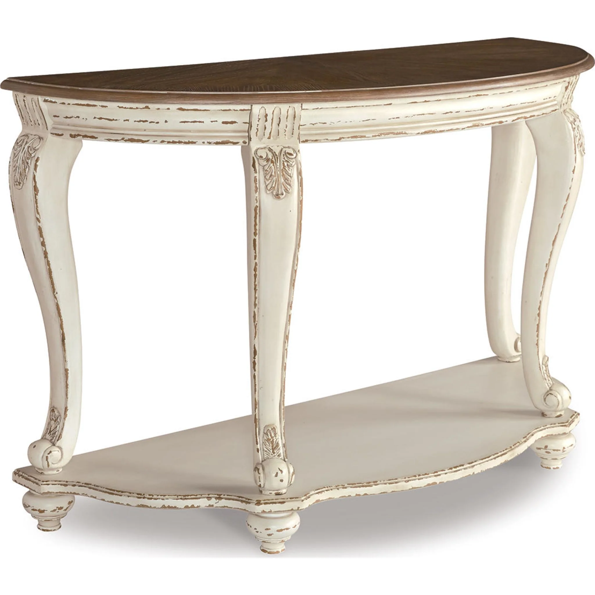 Meinertz Sofa Table - White/Brown - Image 18