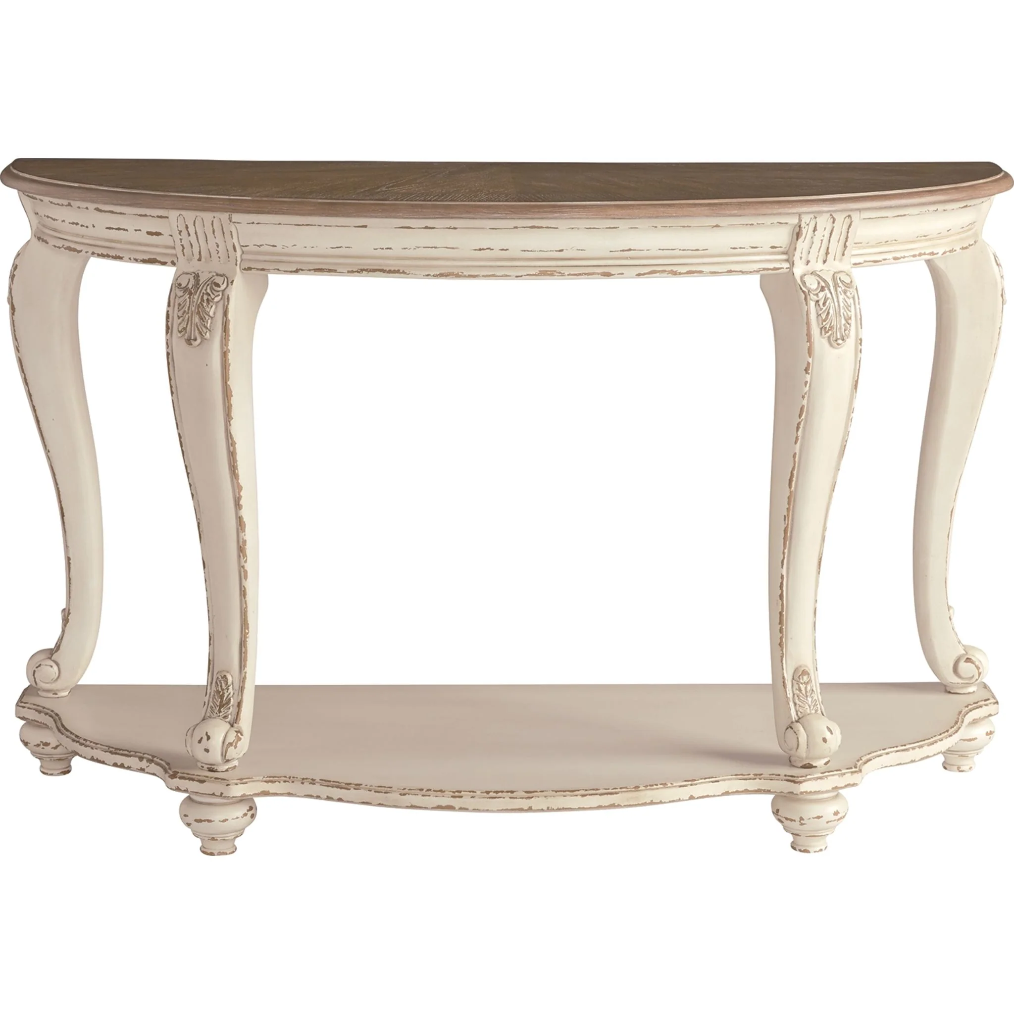 Meinertz Sofa Table - White/Brown - Image 3