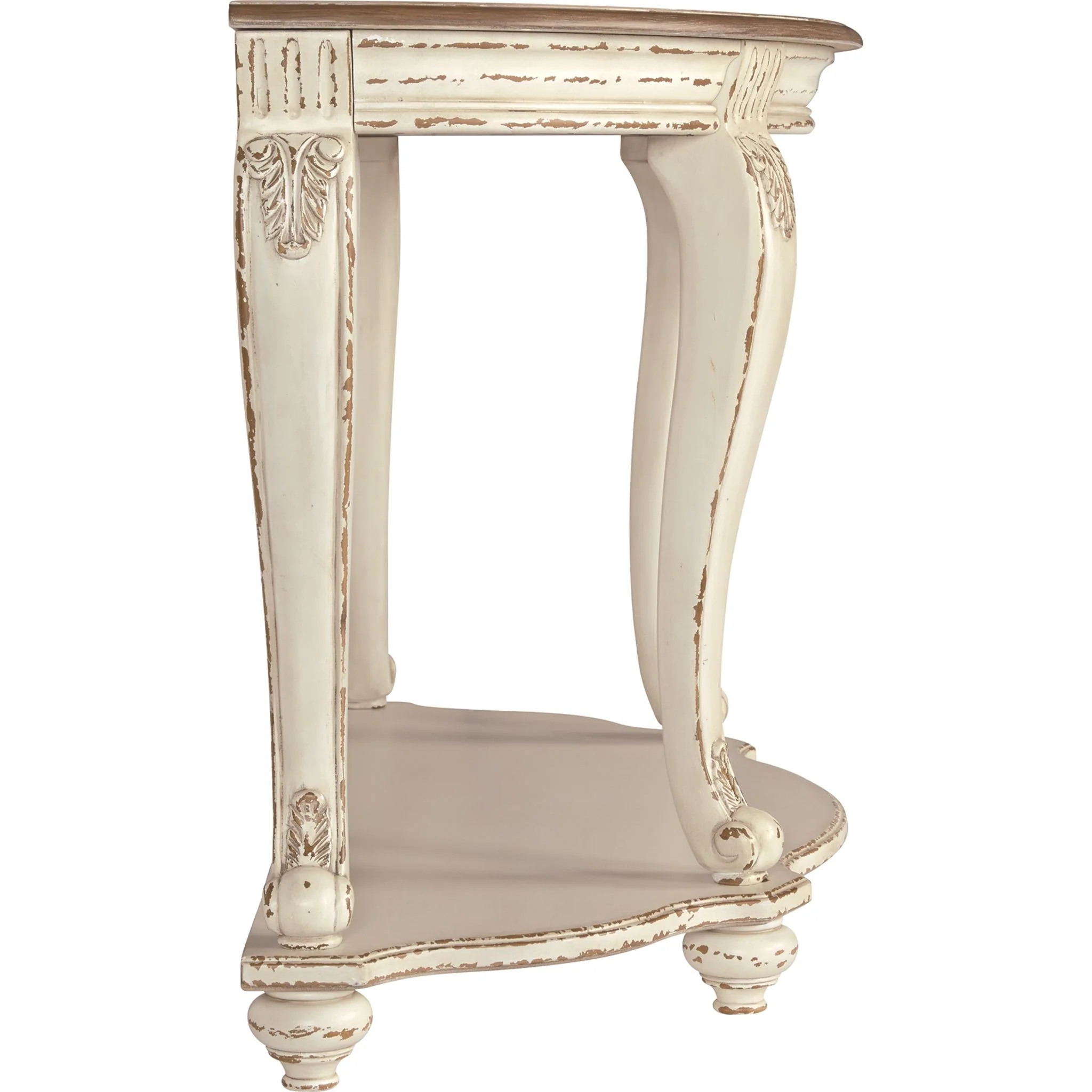 Meinertz Sofa Table - White/Brown - Image 5