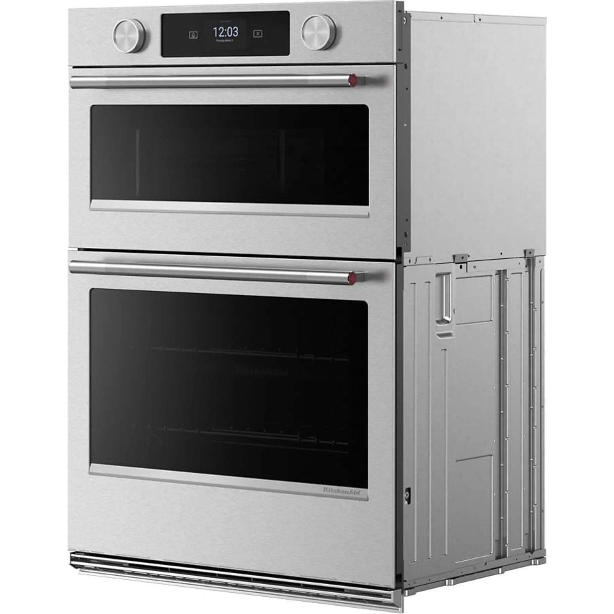 KitchenAid 27-inch Smart Electric Combo Wall Oven with Assisted Cooking Modes - PrintShieldFinish - PrintShield Stainless (KOEC727SPS) - Image 2