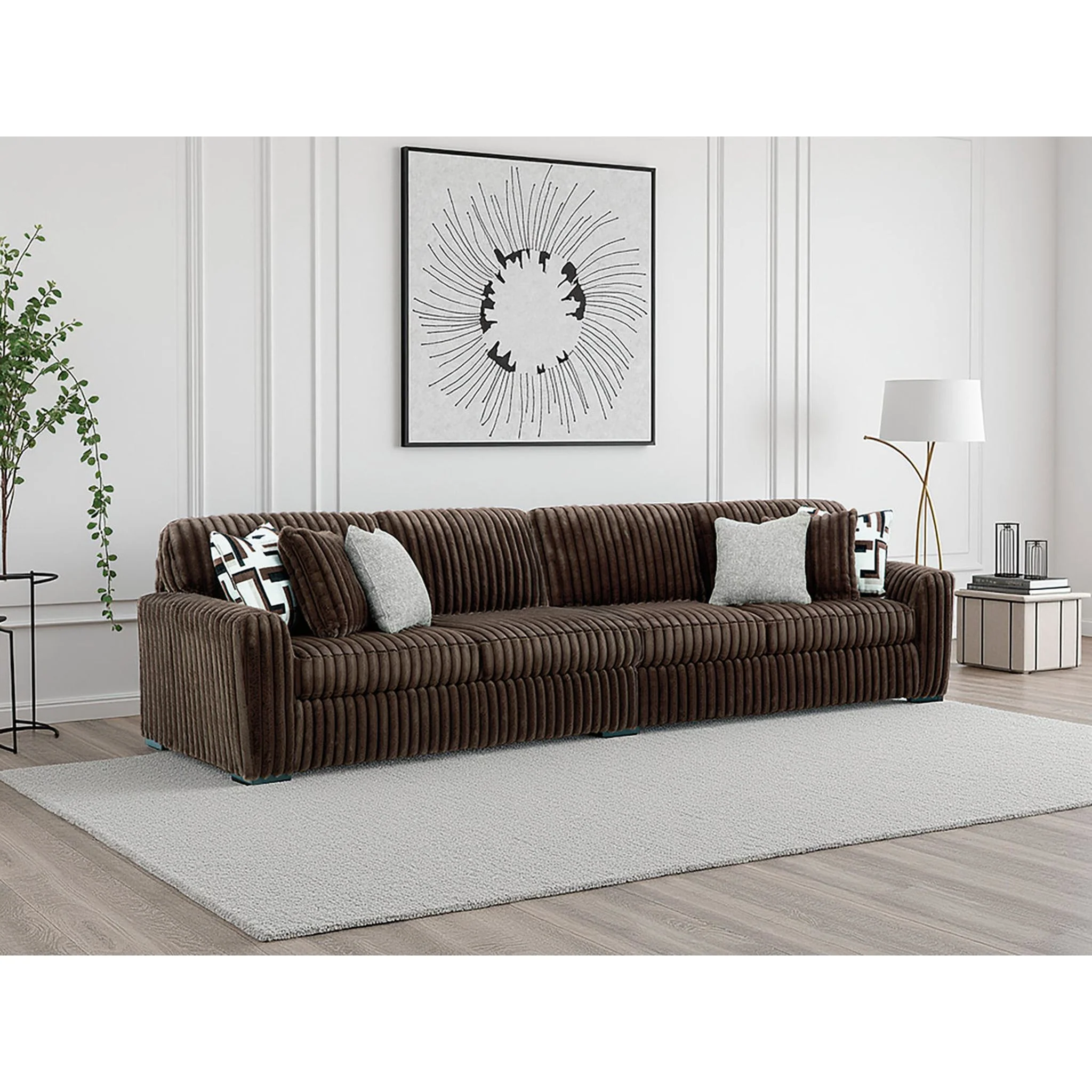 Midnight-Madness 2 Piece Sectional - Chocolate - Image 3