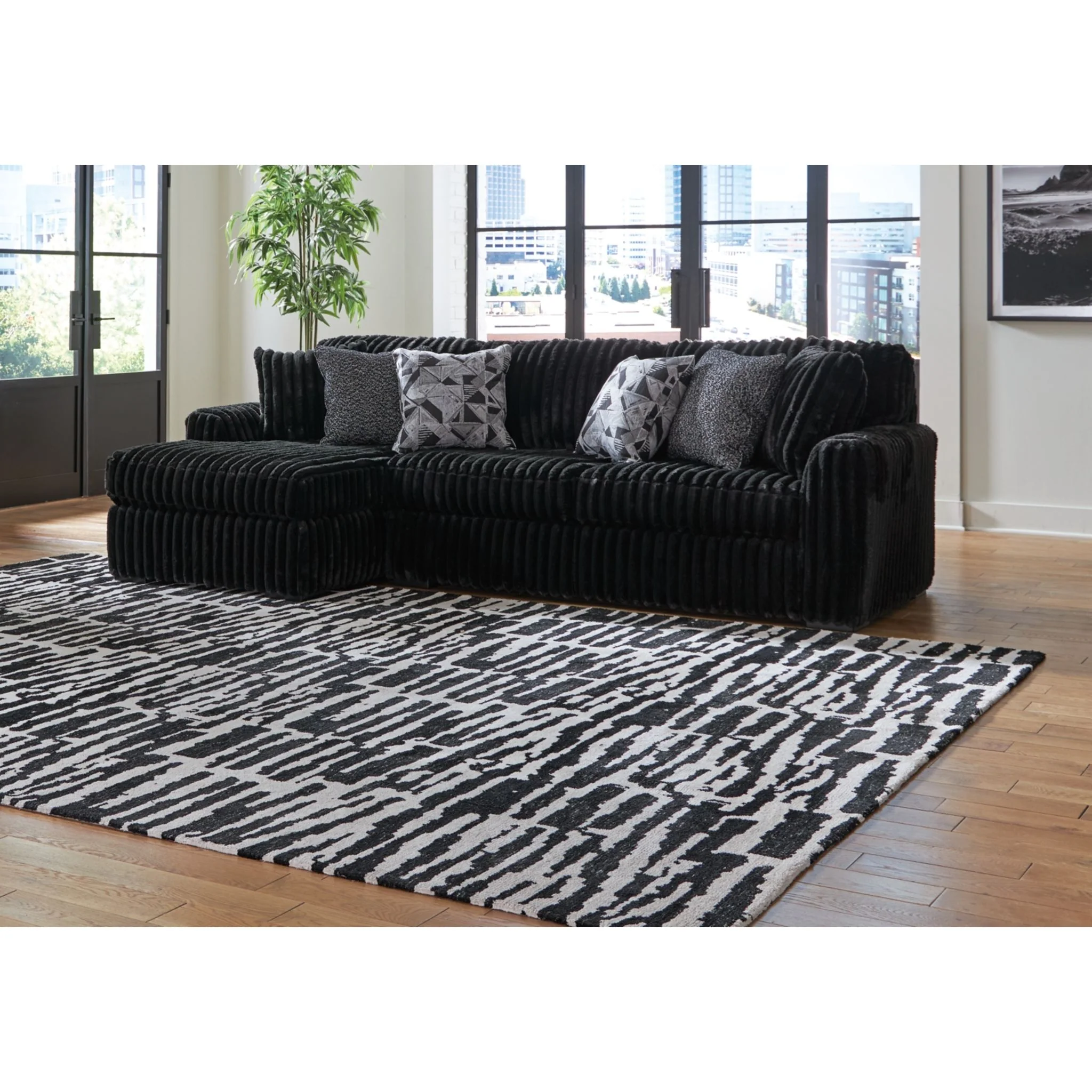 Midnight-Madness 2 Piece Sectional with Chaise - Image 13