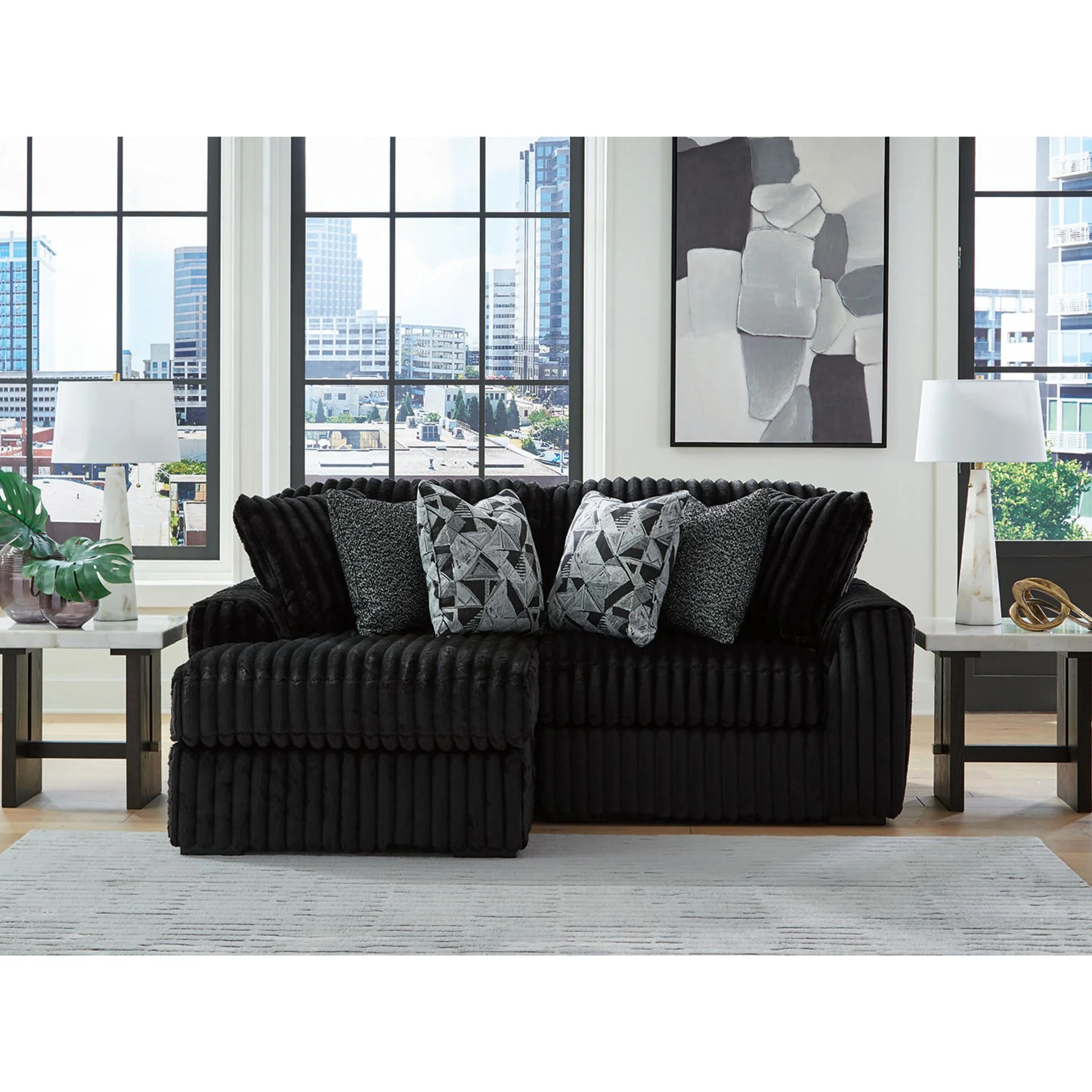 Midnight-Madness 2 Piece Sectional with Chaise - Image 18