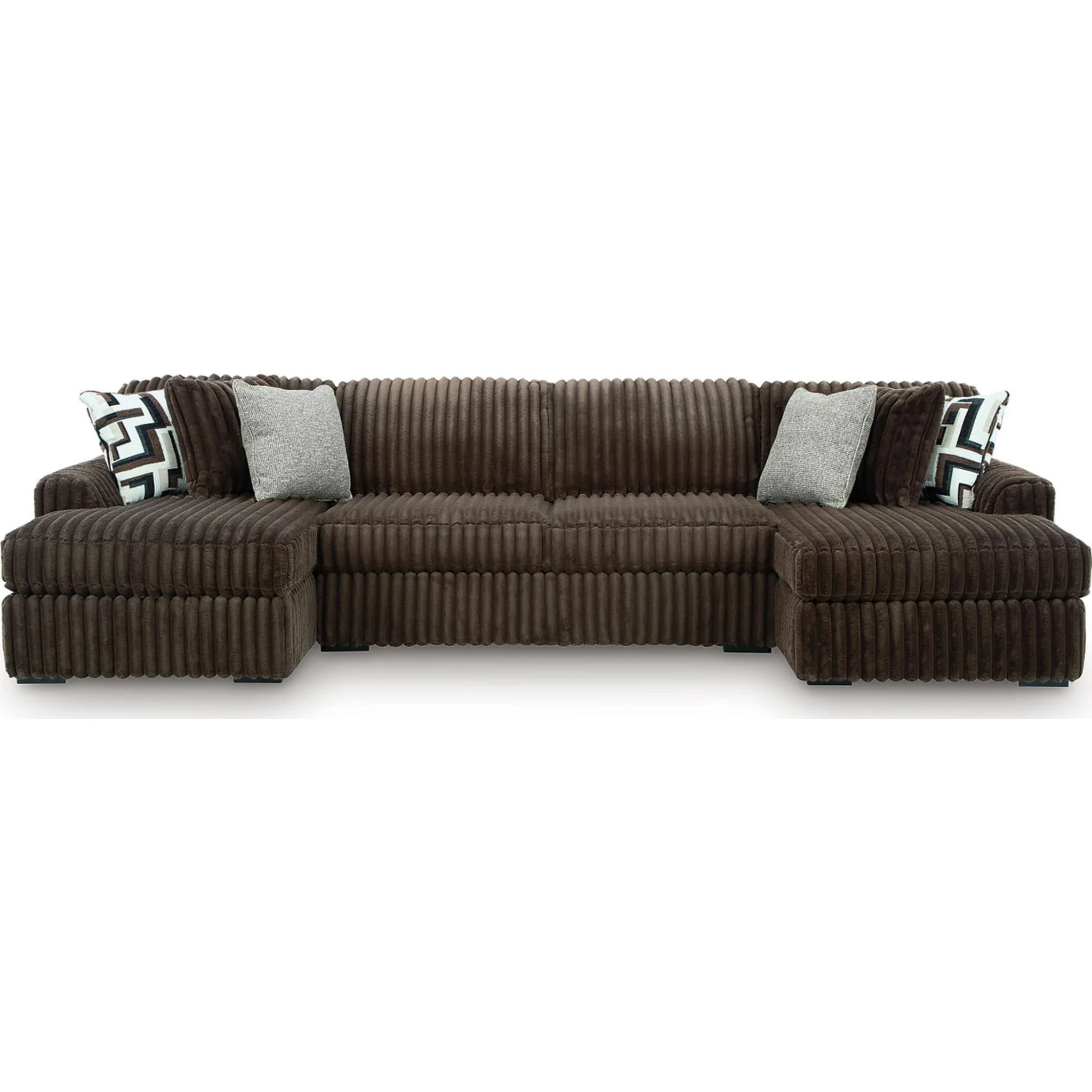 Midnight-Madness 3 Piece Sectional with Double Chaise