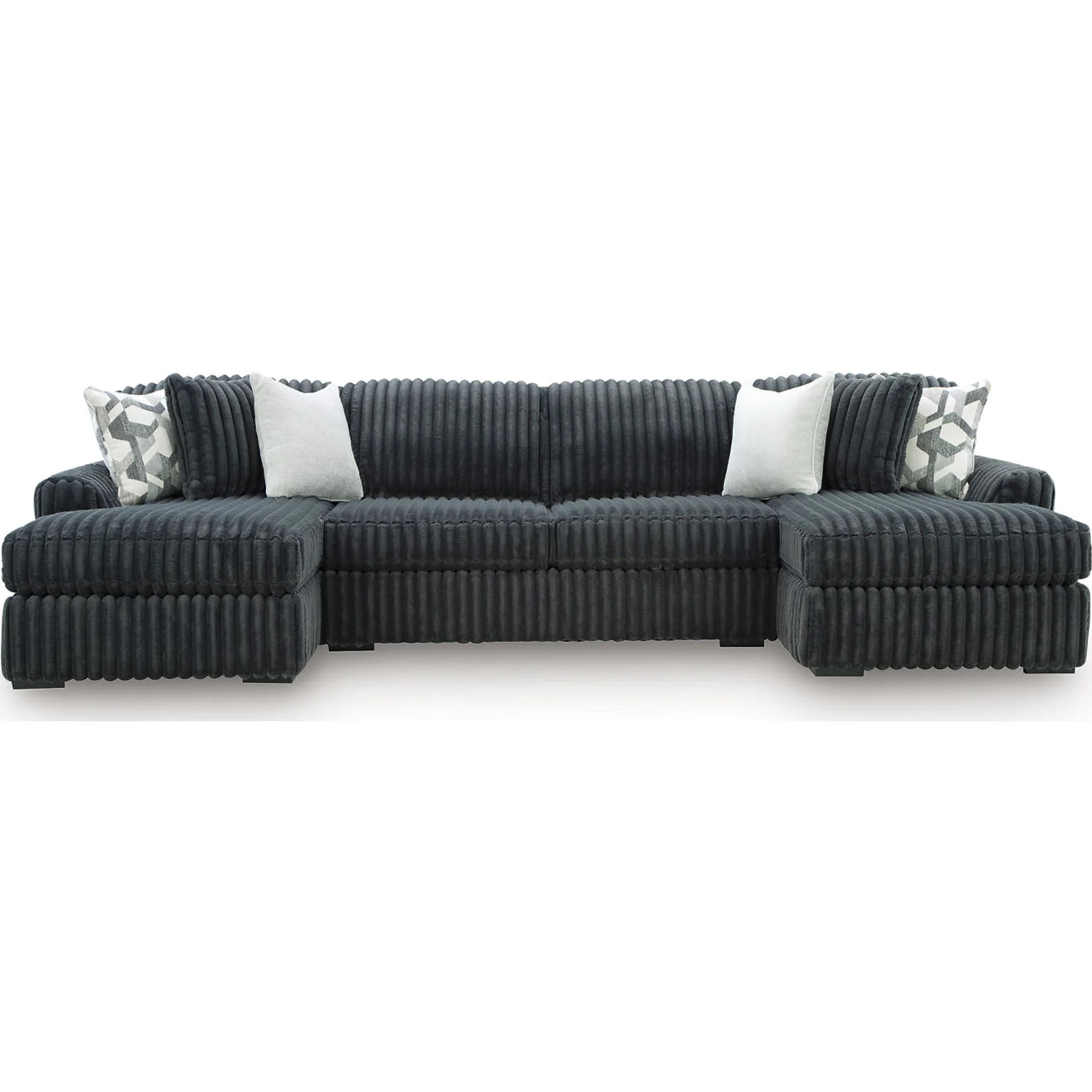 Midnight-Madness 3 Piece Sectional with Double Chaise - Image 23