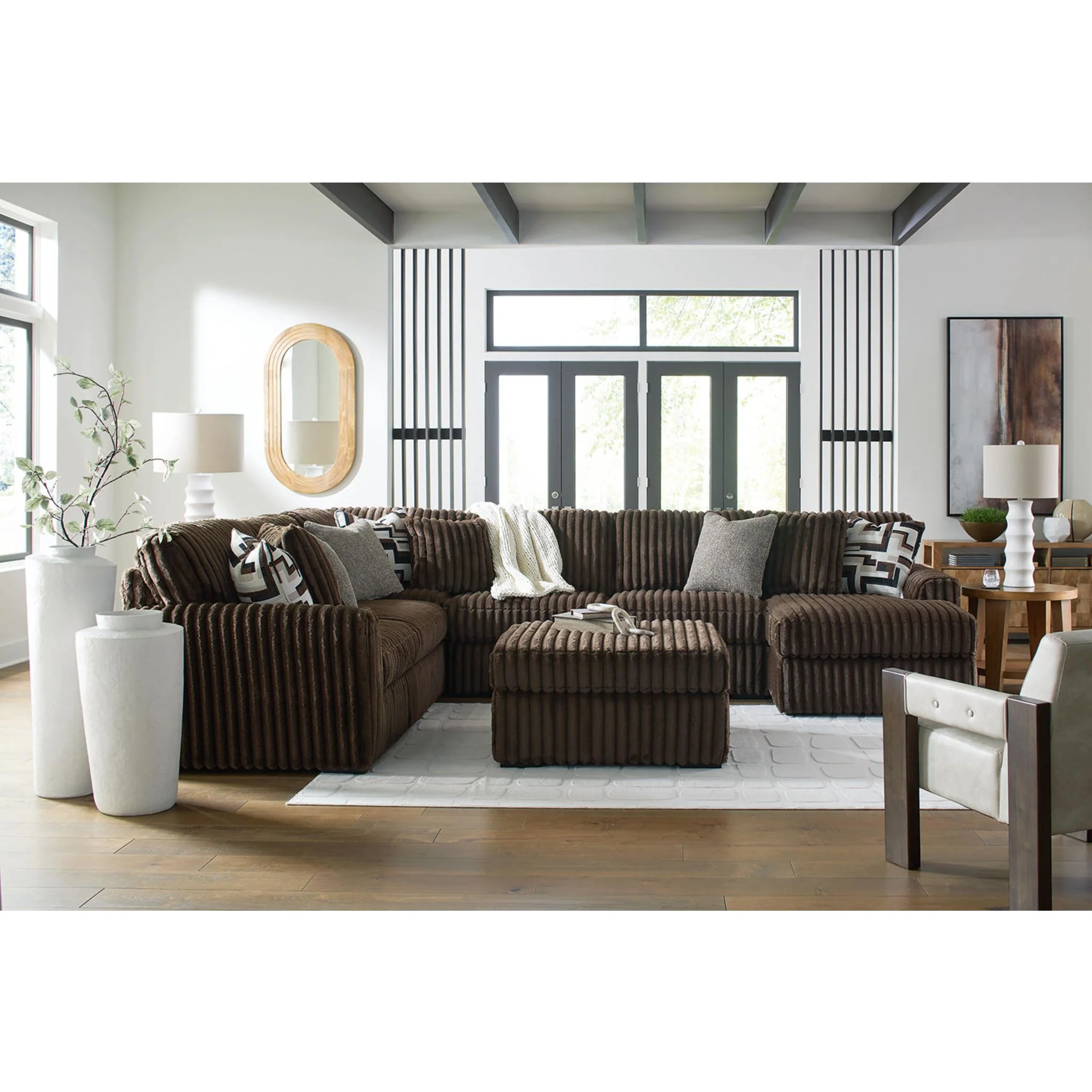 Midnight-Madness 3 Piece Sectional with Chaise - Image 19
