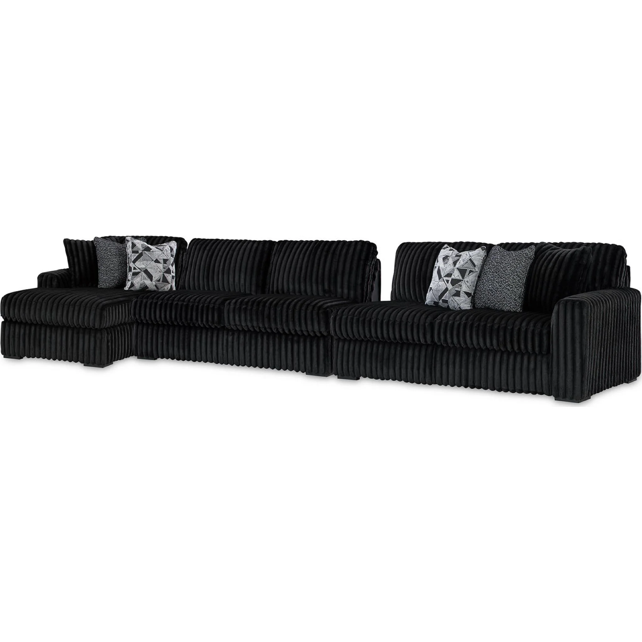 Midnight-Madness 3 Piece Sectional with Chaise - Image 24
