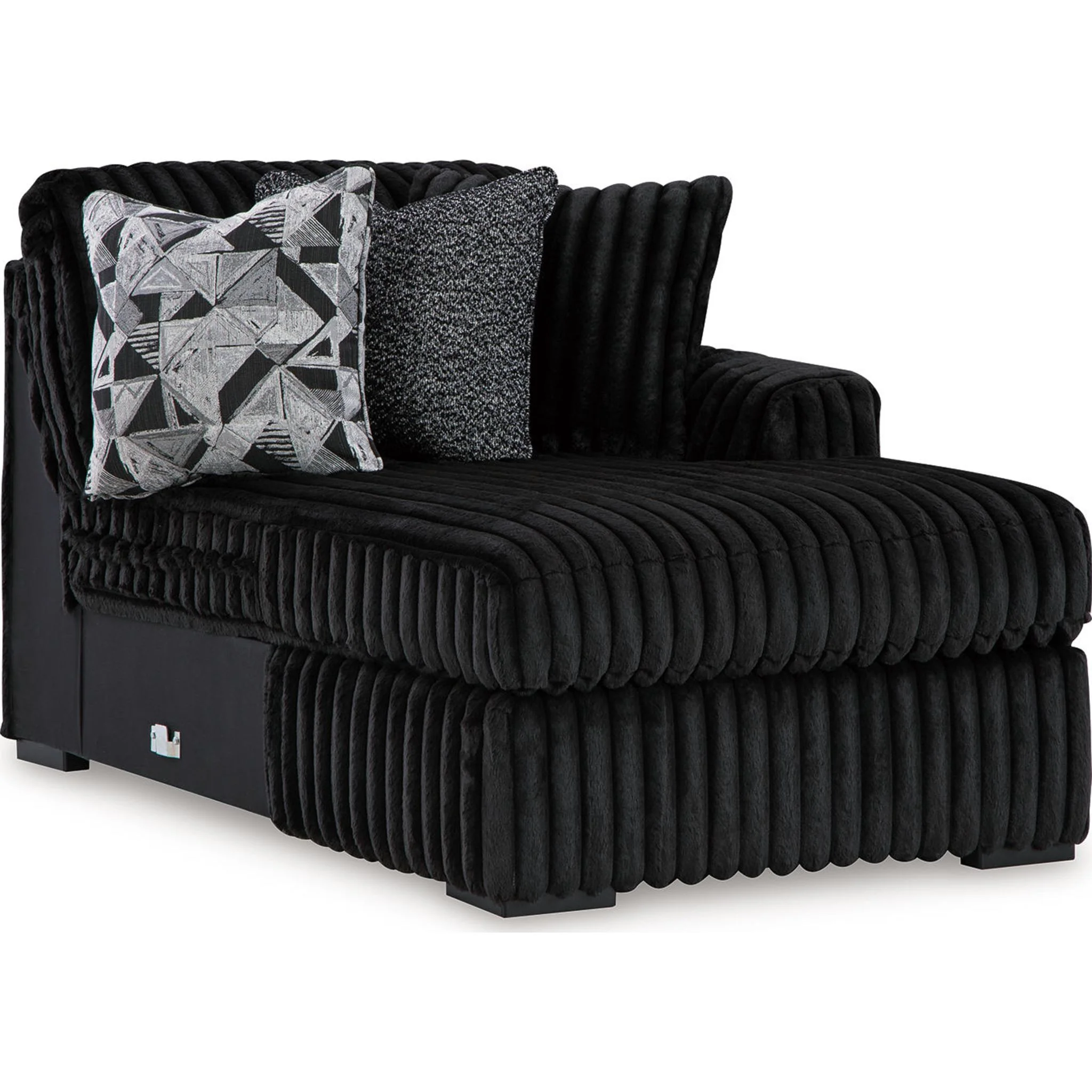 Midnight-Madness 3 Piece Sectional with Chaise - Image 3