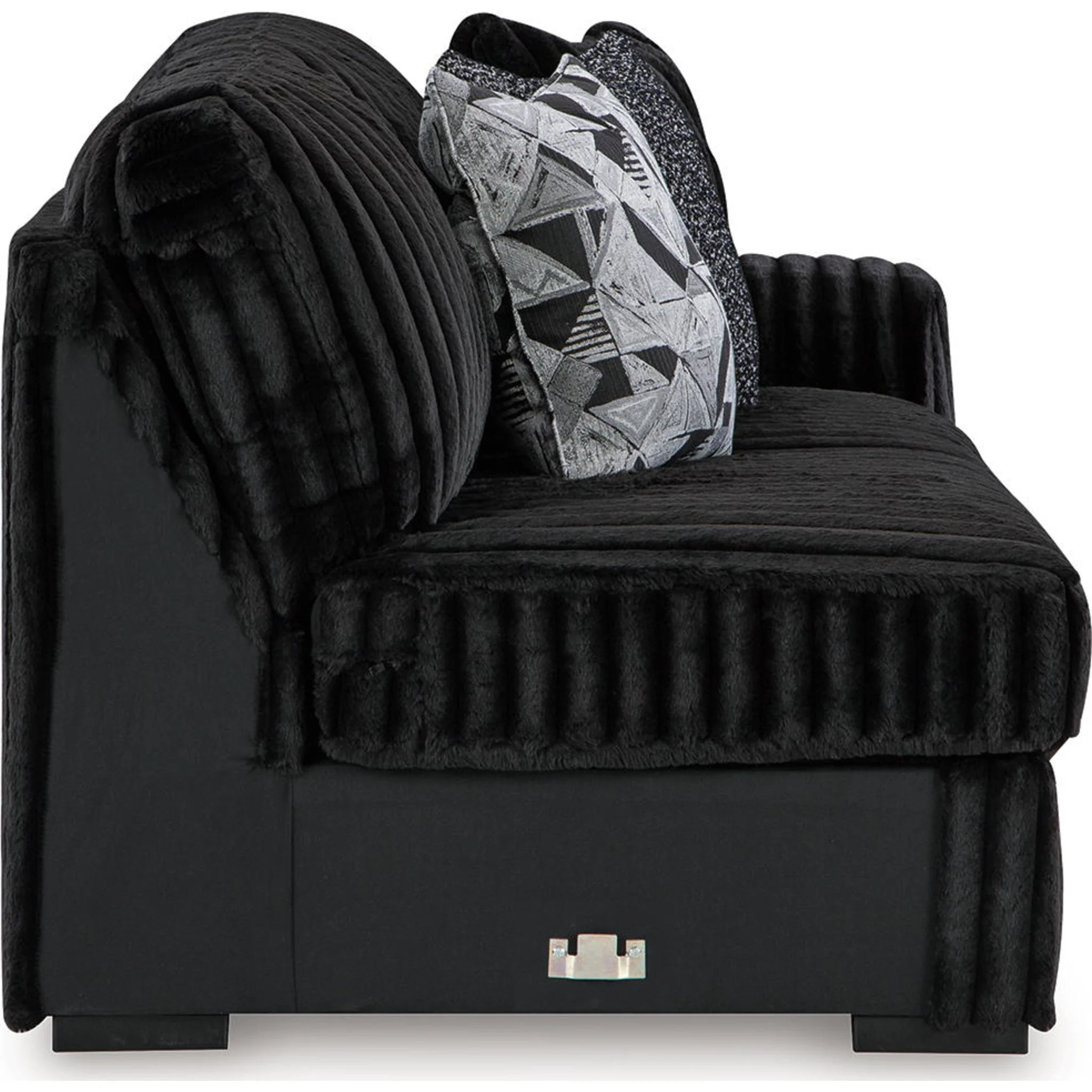 Midnight-Madness 3 Piece Sectional with Chaise - Image 38