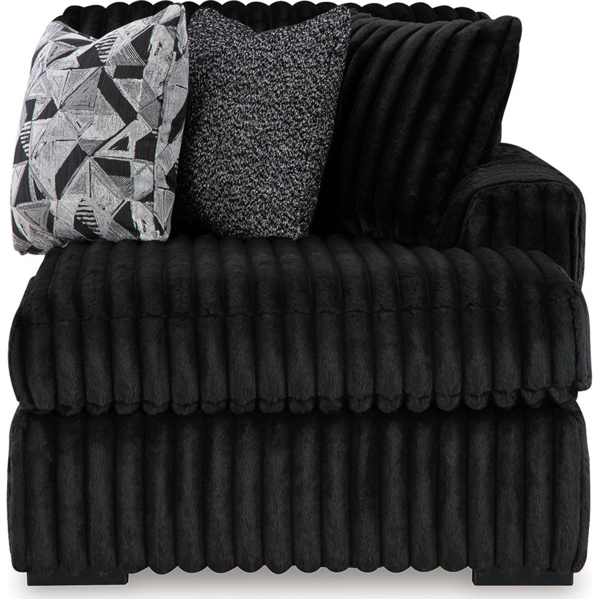 Midnight-Madness 3 Piece Sectional with Chaise - Image 5
