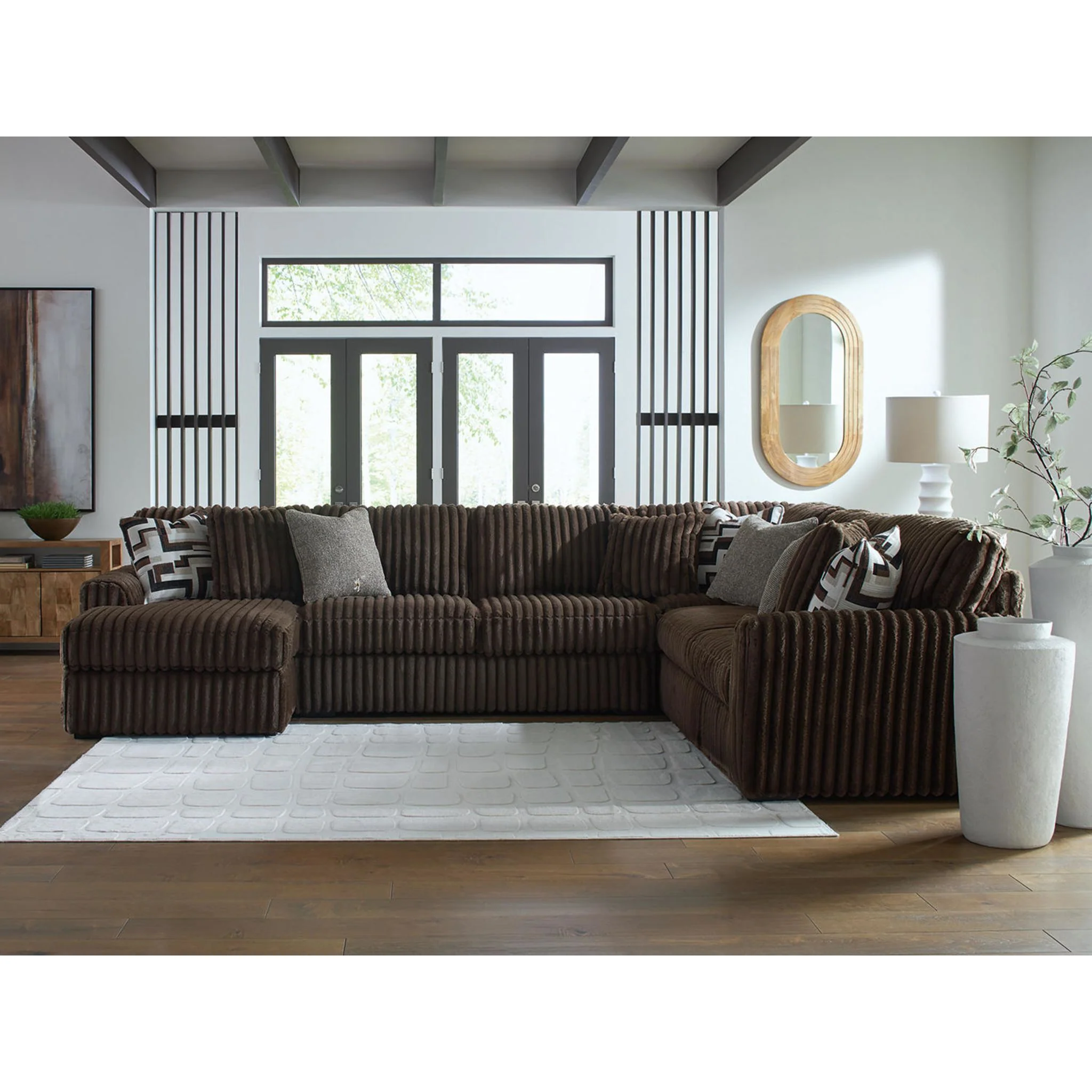 Midnight-Madness 4 Piece Sectional with Chaise - Image 21