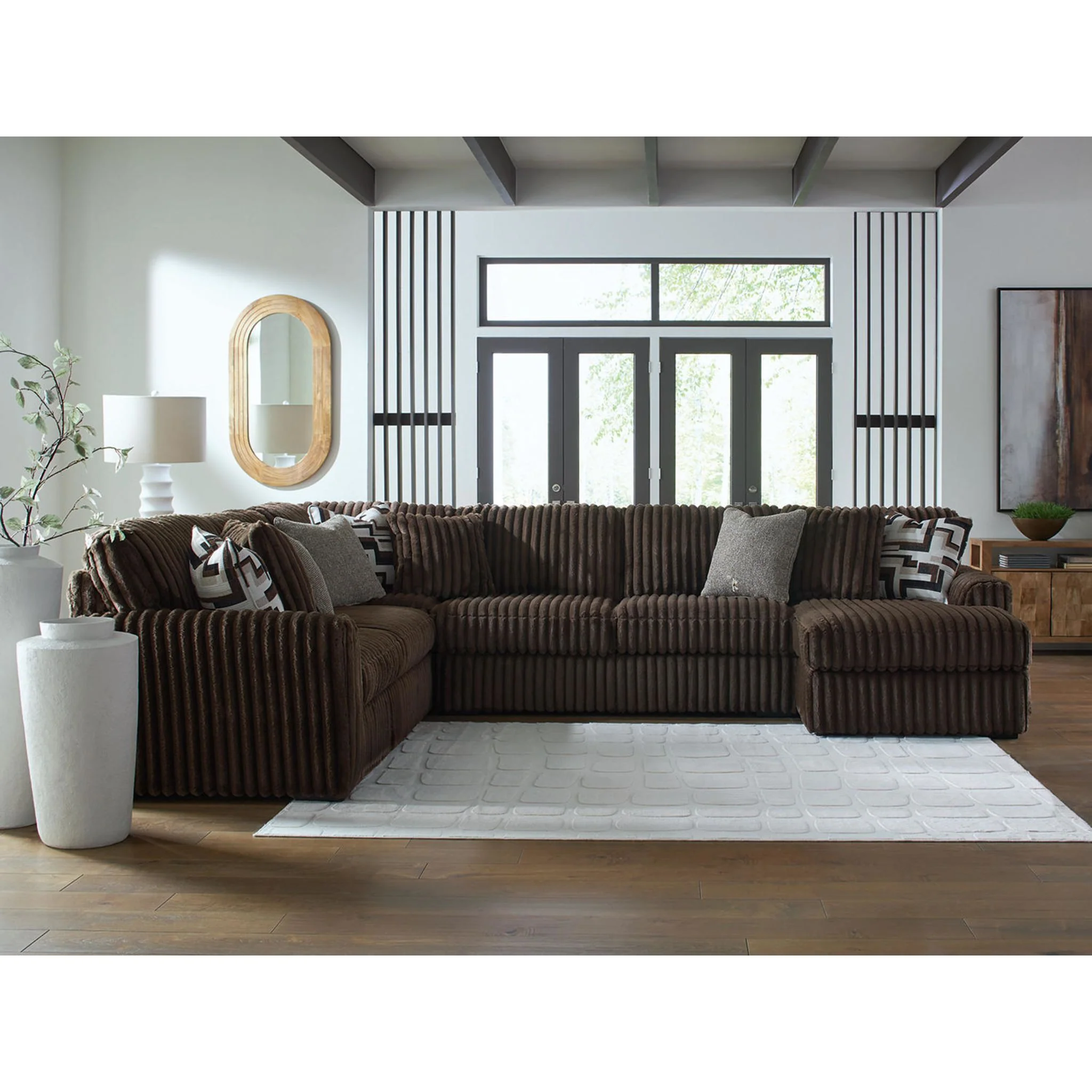 Midnight-Madness 4 Piece Sectional with Chaise - Image 25