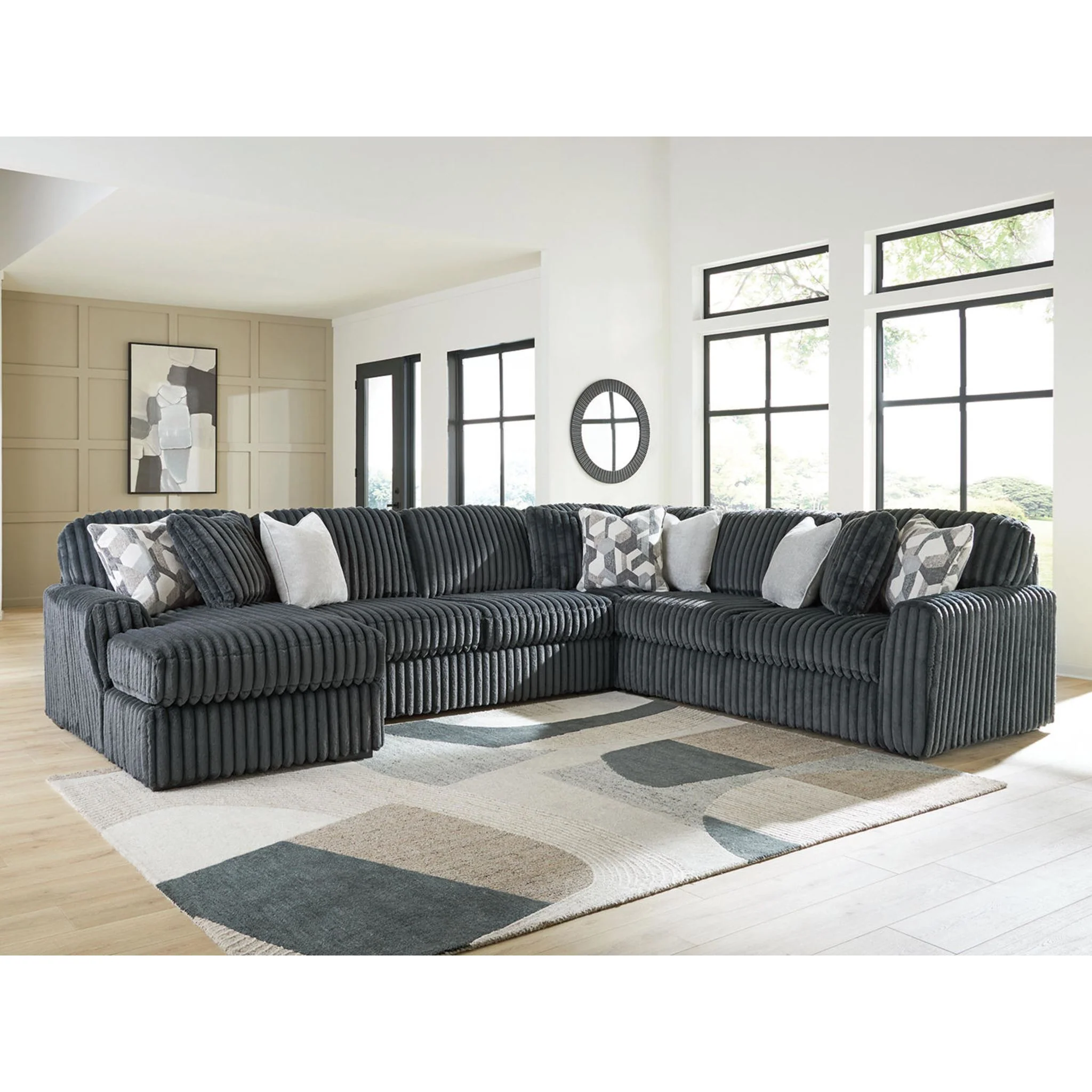 Midnight-Madness 4 Piece Sectional with Chaise - Image 28