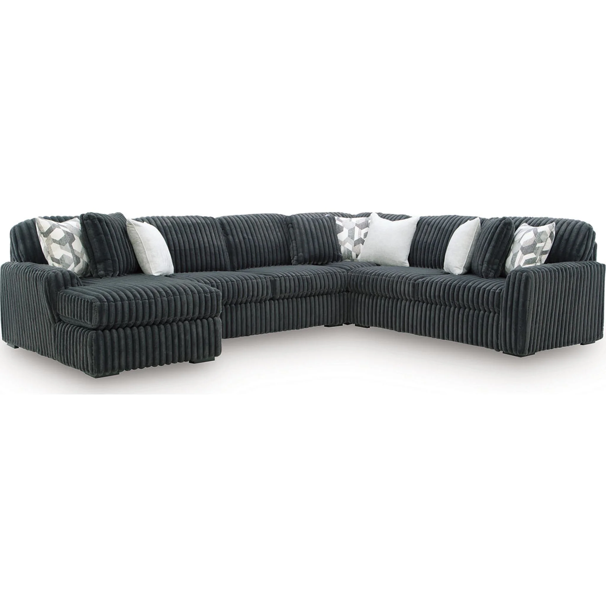Midnight-Madness 4 Piece Sectional with Chaise - Image 30