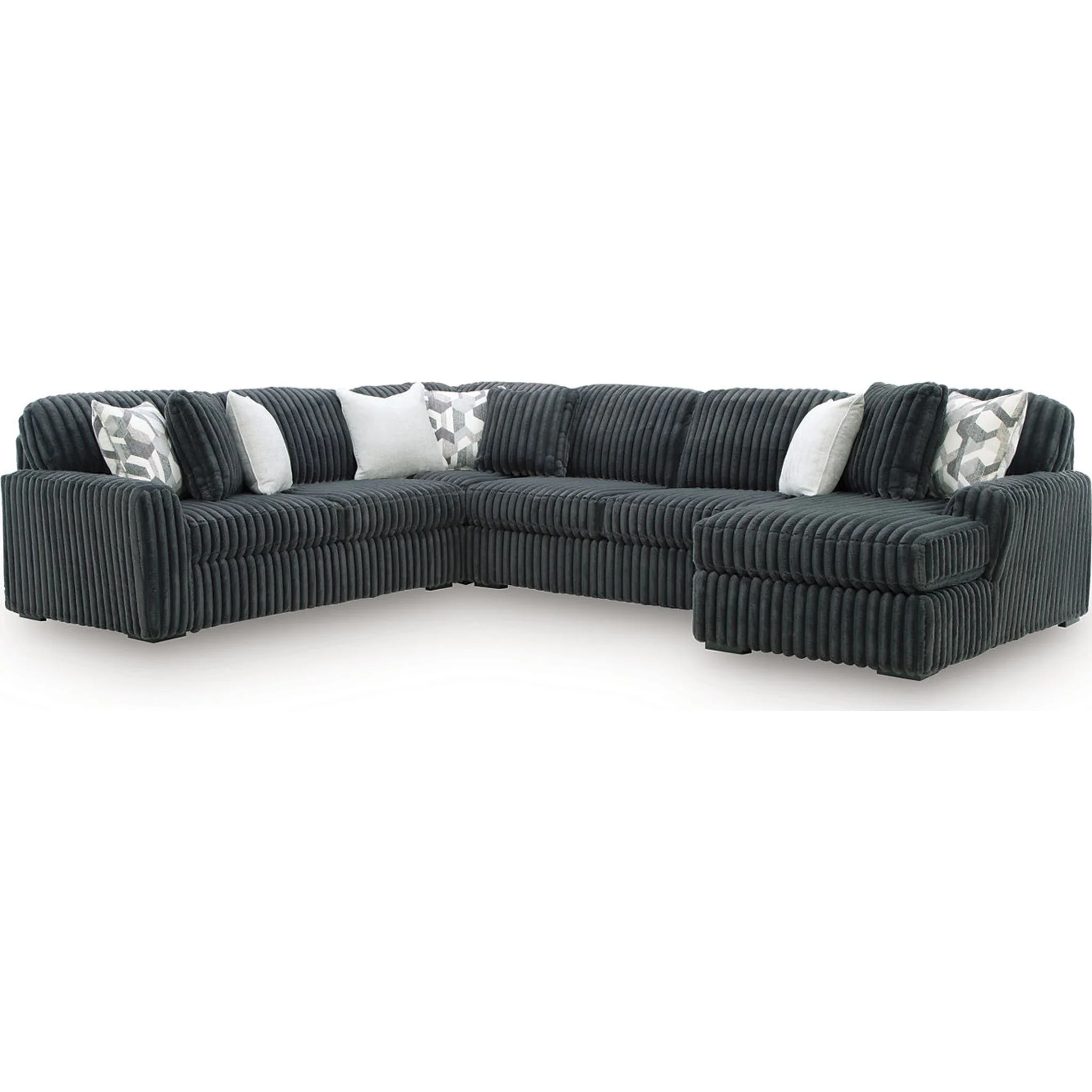 Midnight-Madness 4 Piece Sectional with Chaise - Image 33
