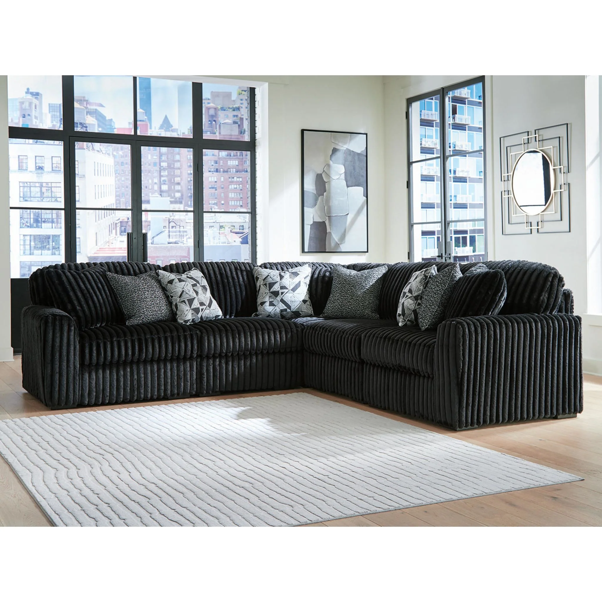 Midnight-Madness 5 Piece Sectional - Image 2