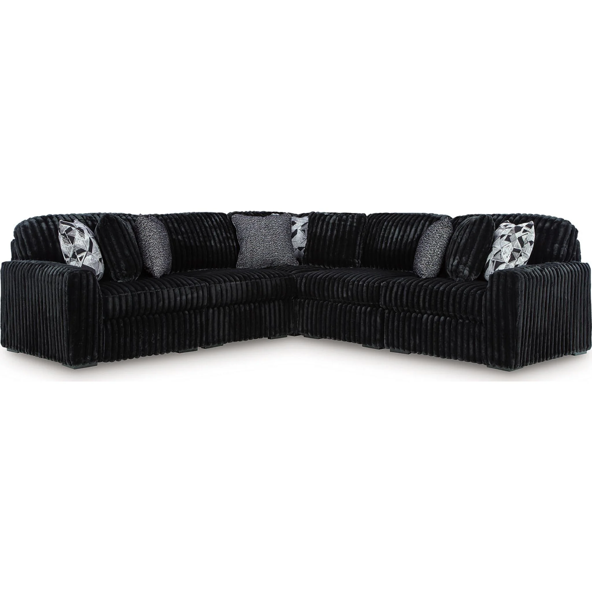 Midnight-Madness 5 Piece Sectional - Image 4